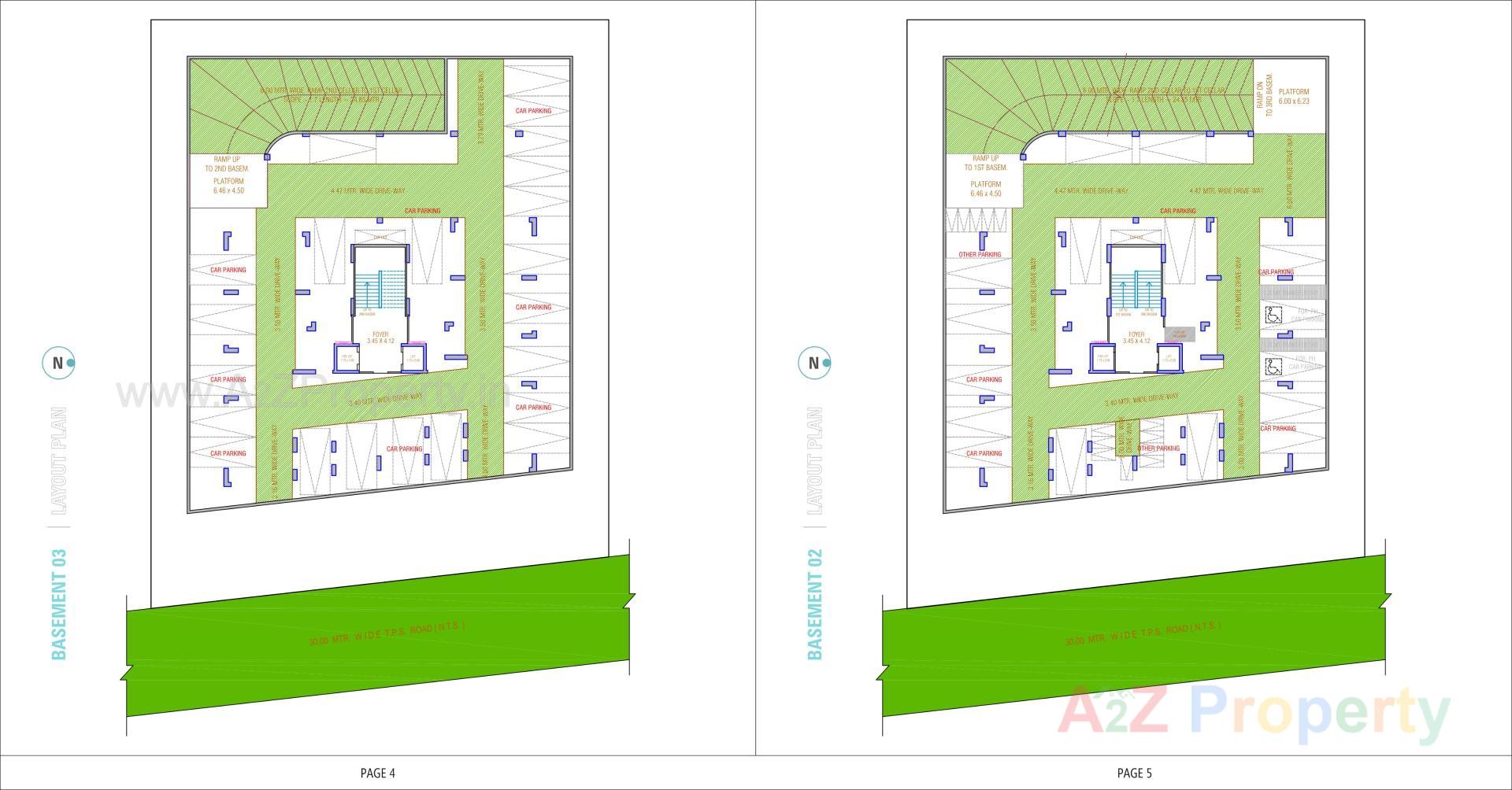 Layout of real estate project Swarnim Heights located at Tragad, Ahmedabad, Gujarat
