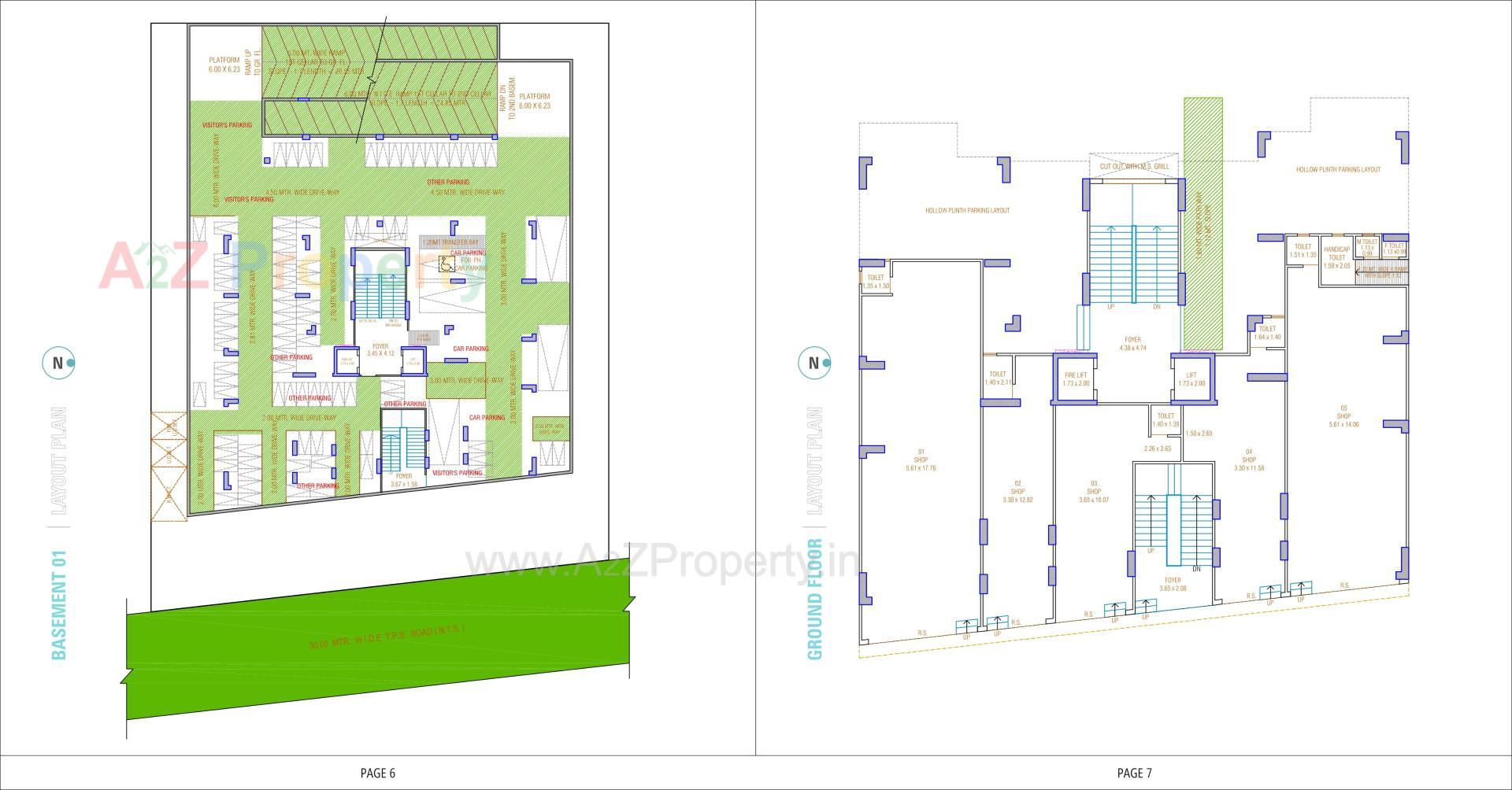 Layout of real estate project Swarnim Heights located at Tragad, Ahmedabad, Gujarat