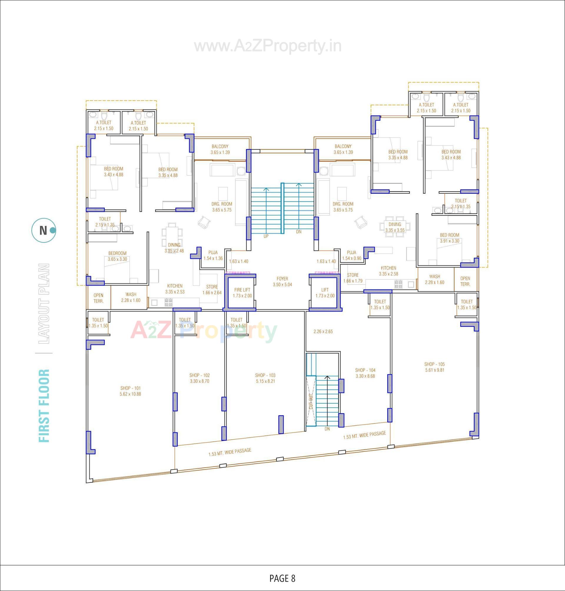 Layout of real estate project Swarnim Heights located at Tragad, Ahmedabad, Gujarat