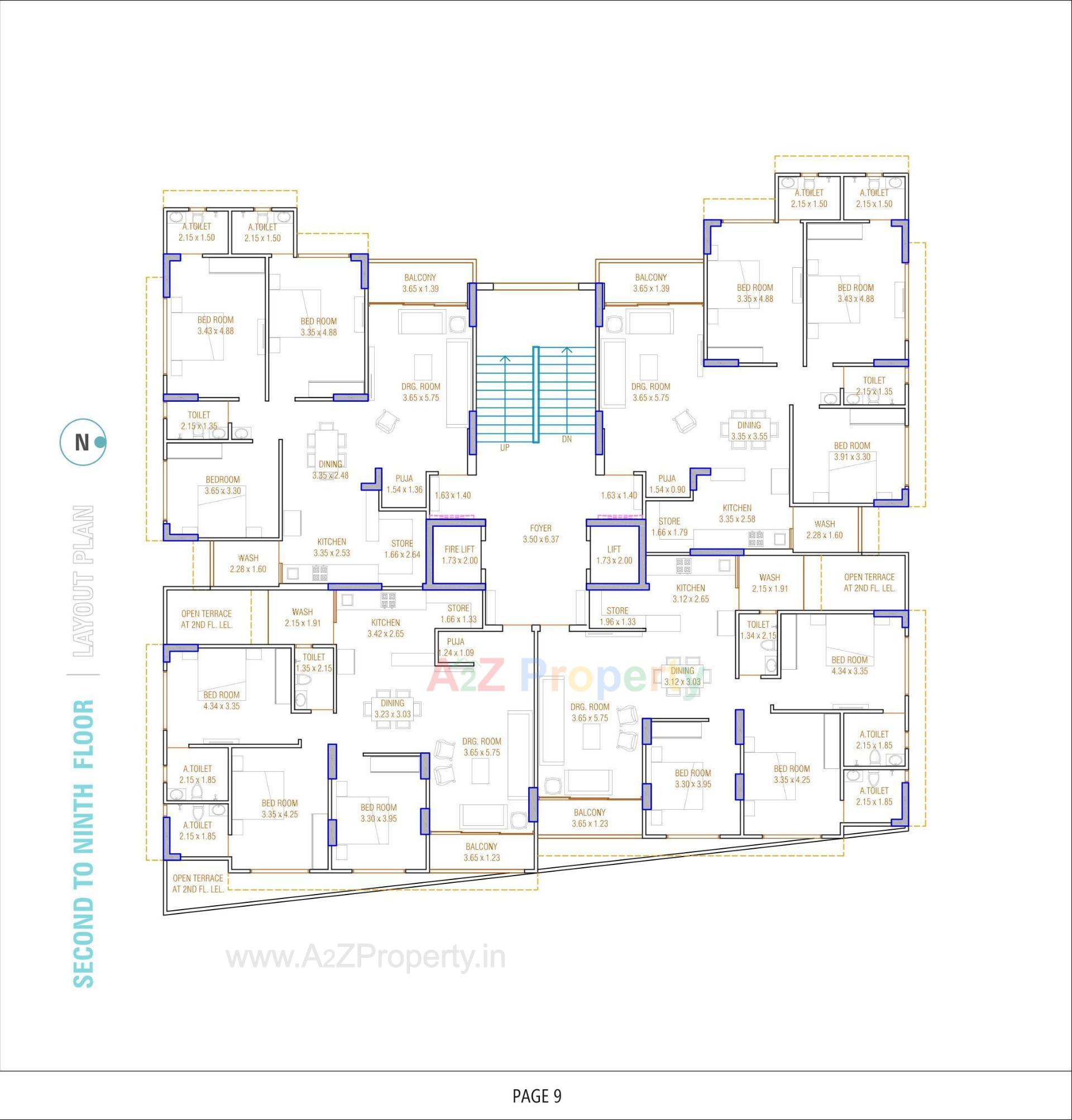 Layout of real estate project Swarnim Heights located at Tragad, Ahmedabad, Gujarat