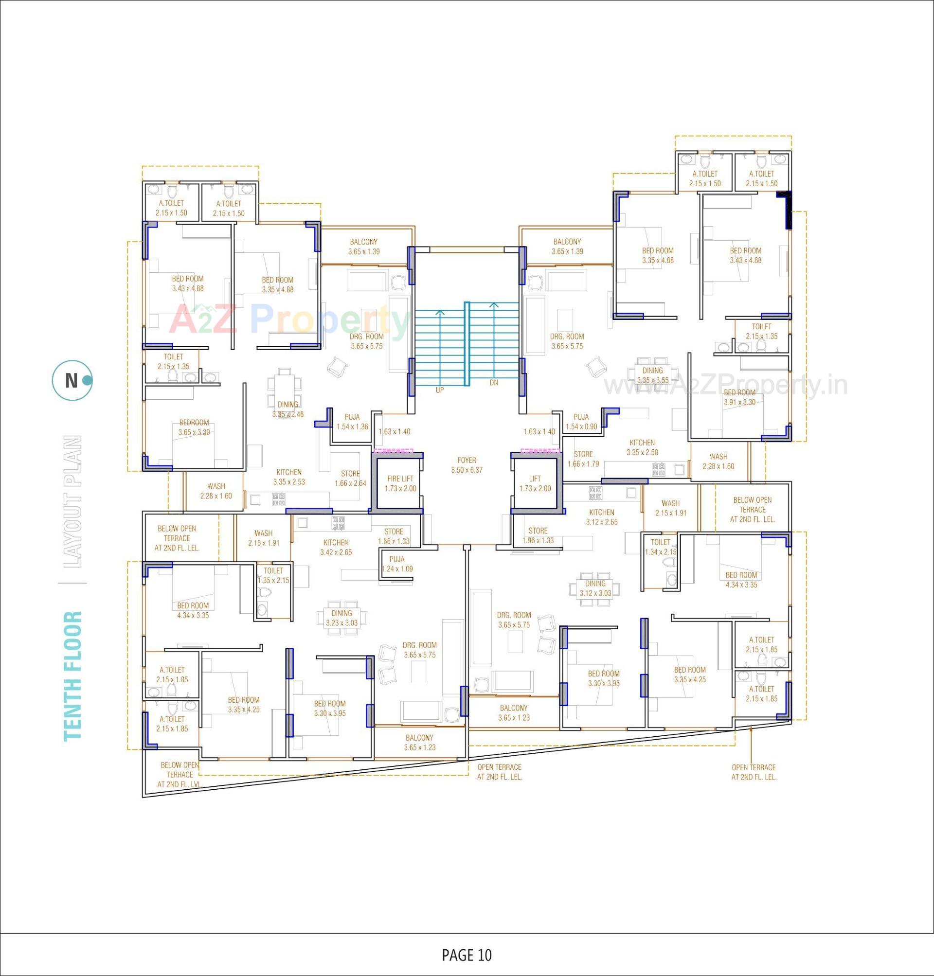 Layout of real estate project Swarnim Heights located at Tragad, Ahmedabad, Gujarat