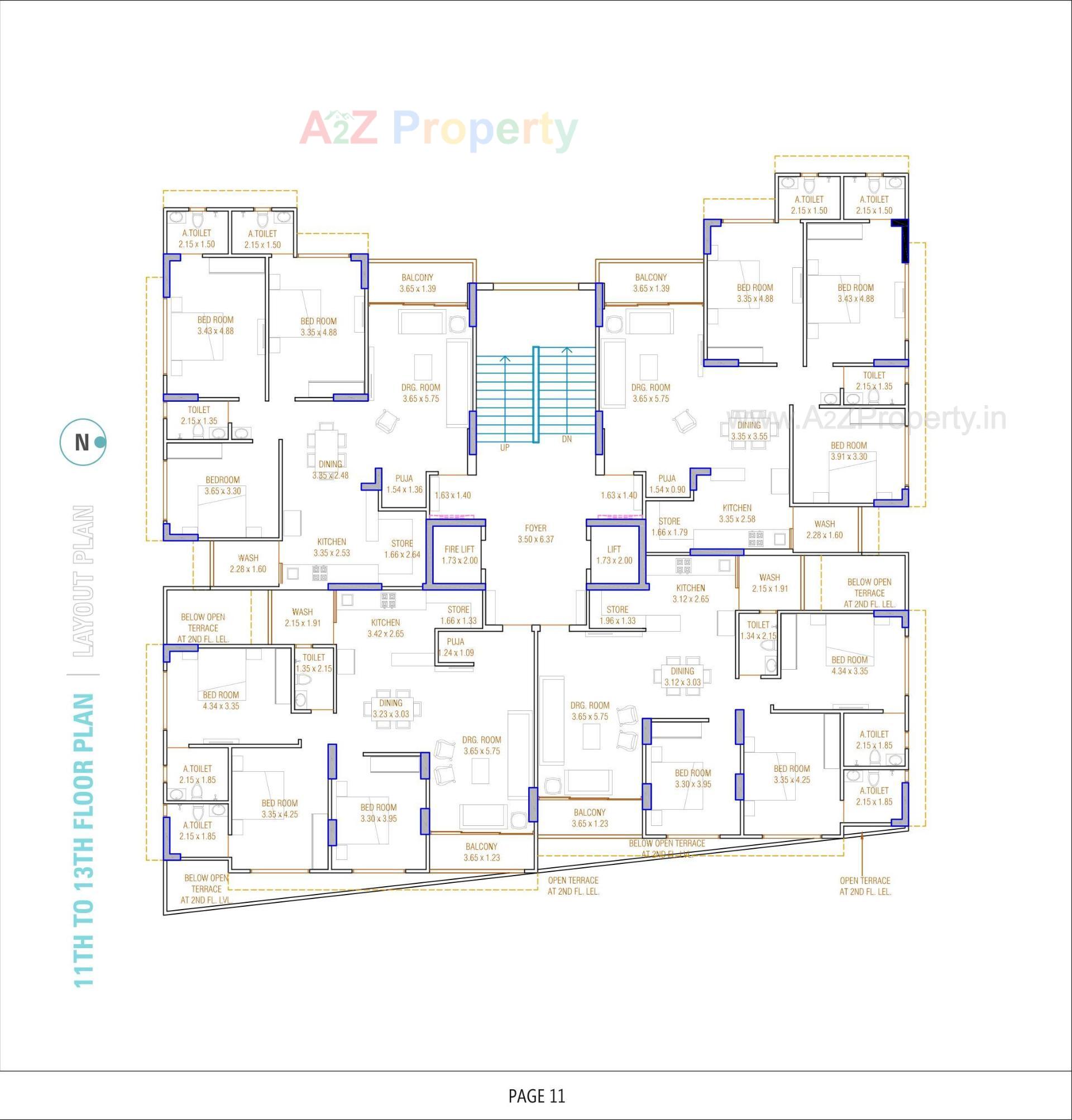 Layout of real estate project Swarnim Heights located at Tragad, Ahmedabad, Gujarat