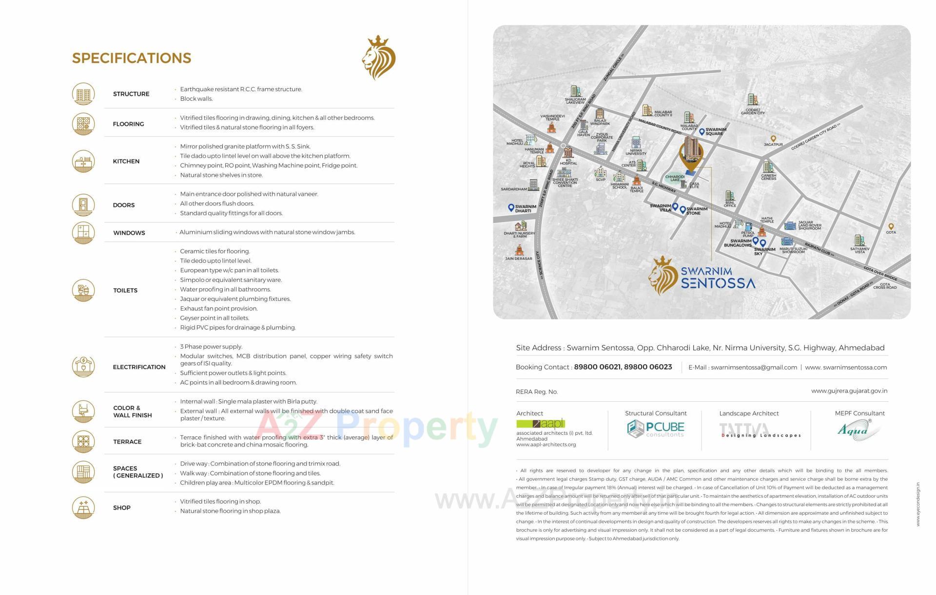  of real estate project Swarnim Sentossa located at Chharodi, Ahmedabad, Gujarat