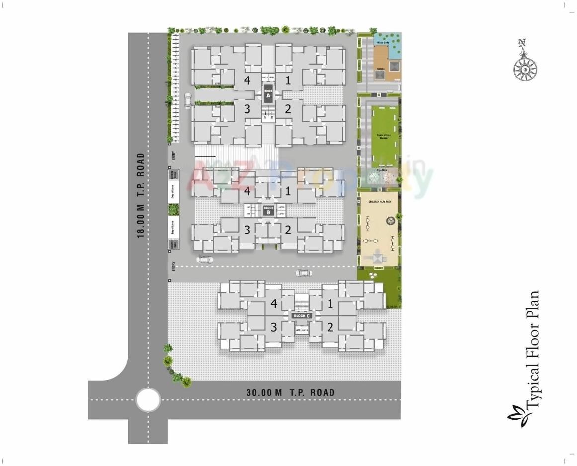 Layout of real estate project Swarnim Sky Swarnim Bunglows located at Jagatpur, Ahmedabad, Gujarat