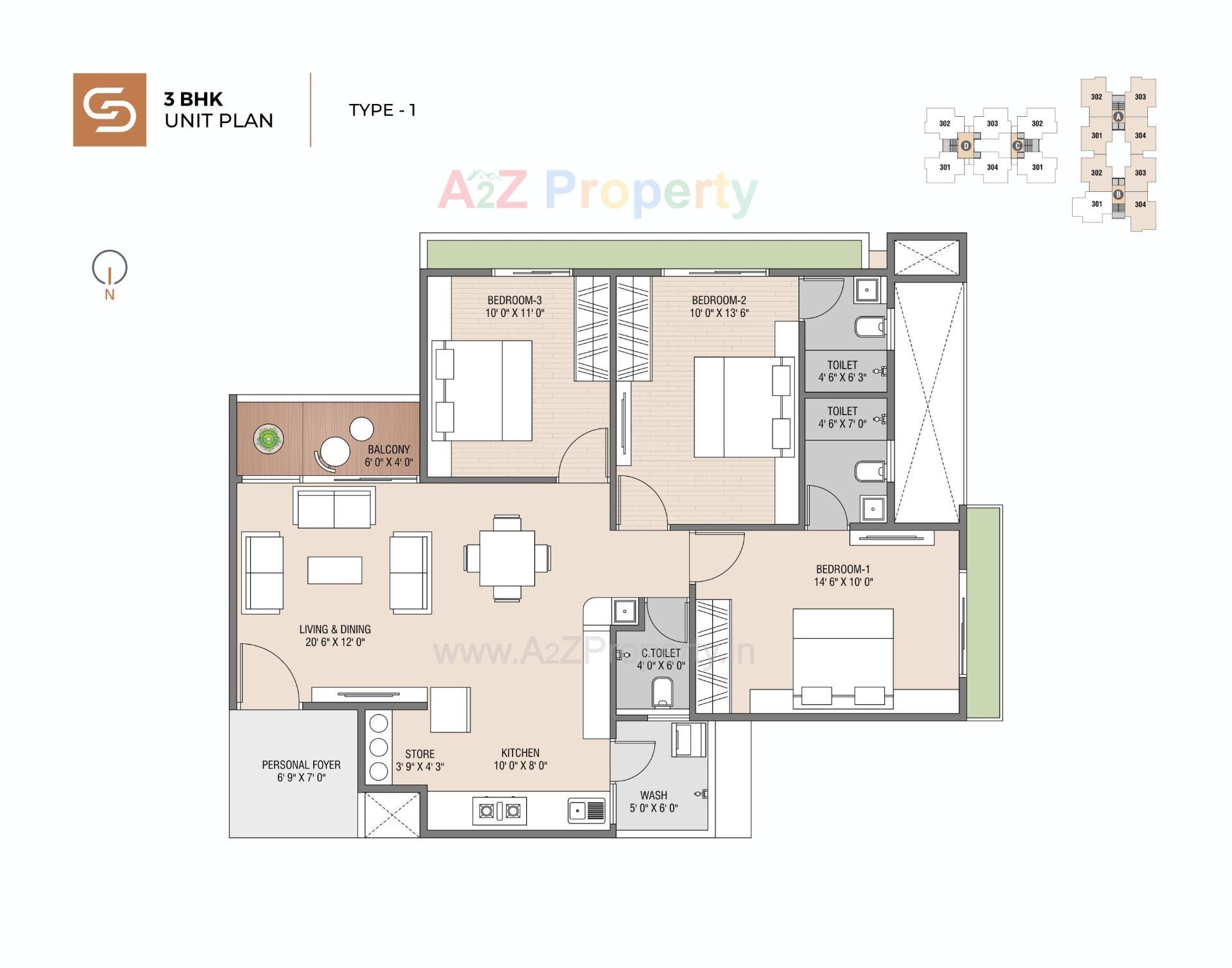 Layout of real estate project Swarnim Sun located at Ghuma, Ahmedabad, Gujarat