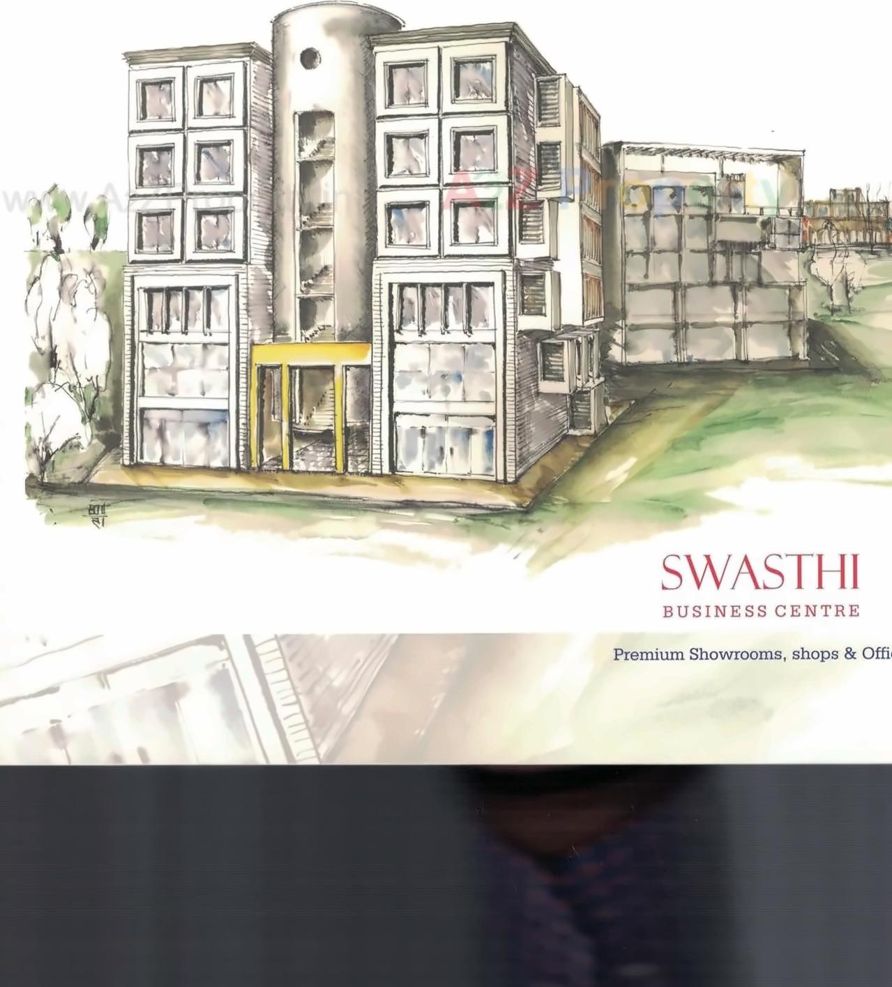 3D Elevation of real estate project Swasthi Business Center located at Nikol, Ahmedabad, Gujarat