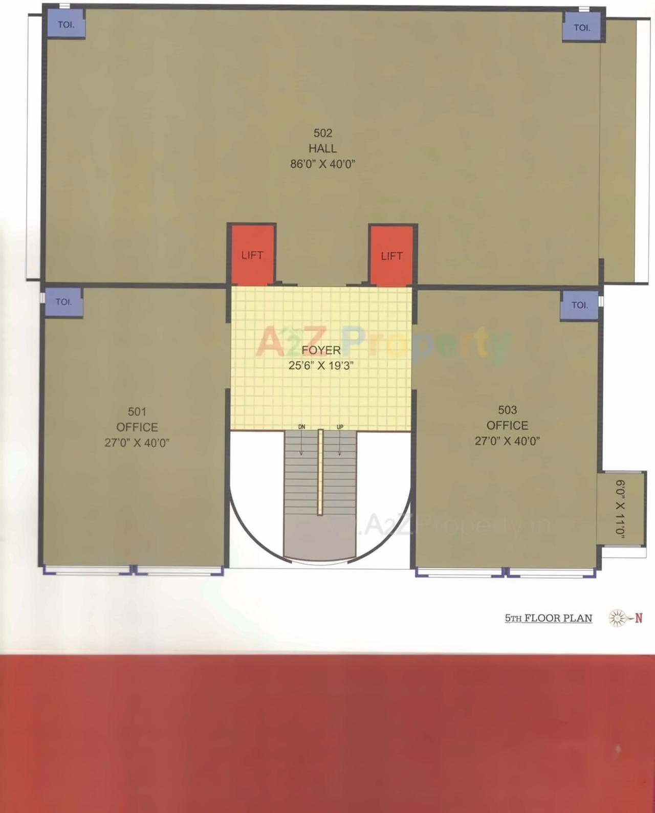 Layout of real estate project Swasthi Business Center located at Nikol, Ahmedabad, Gujarat