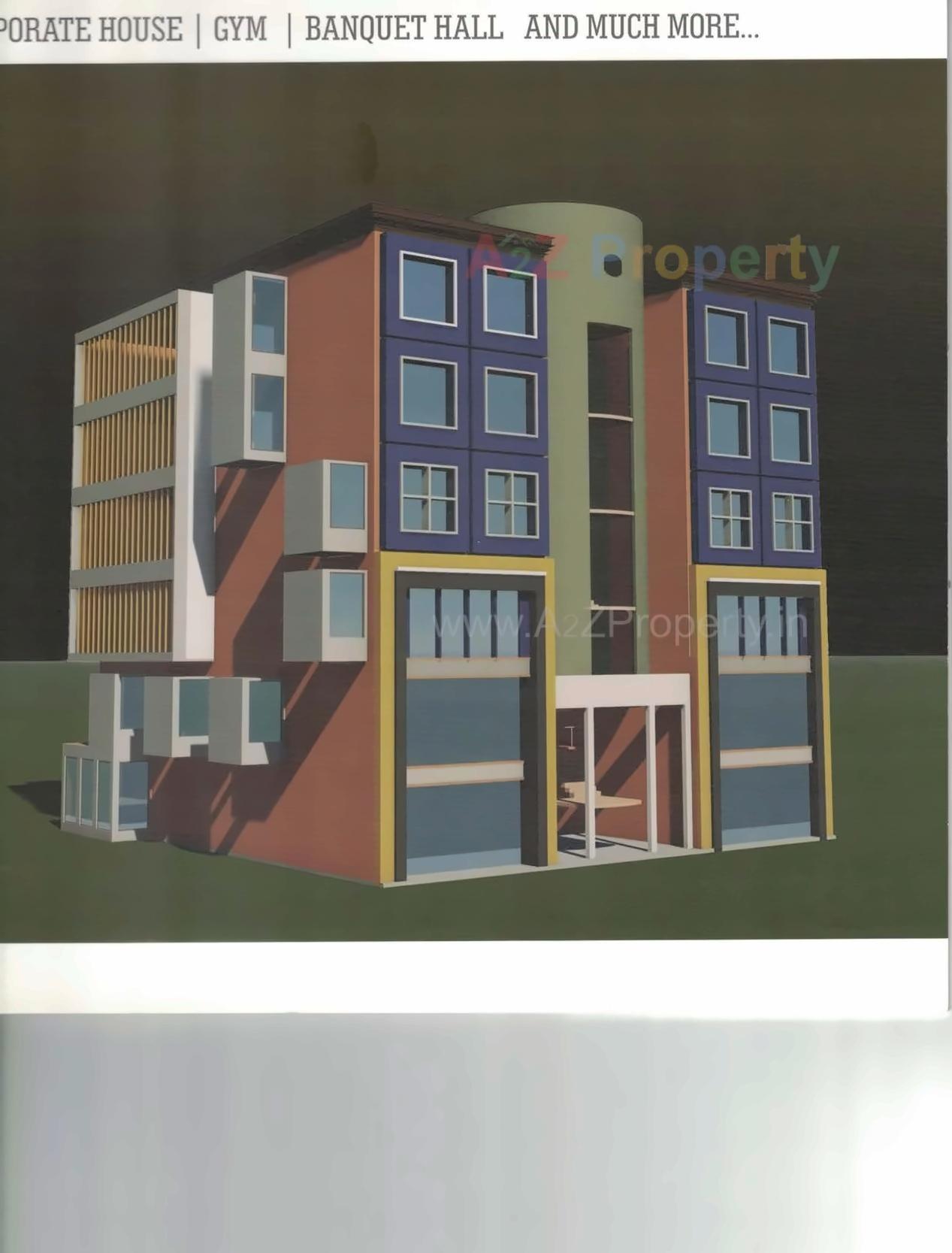3D Elevation of real estate project Swasthi Business Center located at Nikol, Ahmedabad, Gujarat