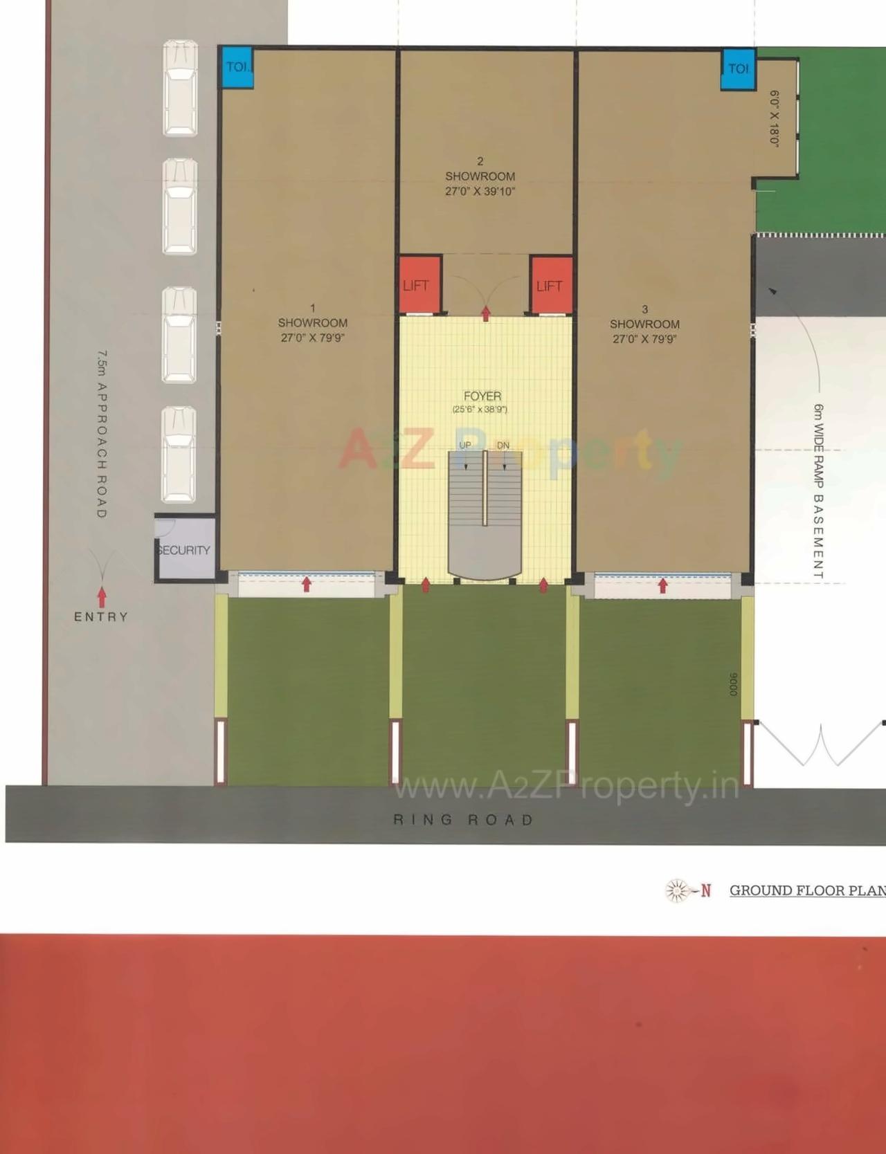 Layout of real estate project Swasthi Business Center located at Nikol, Ahmedabad, Gujarat