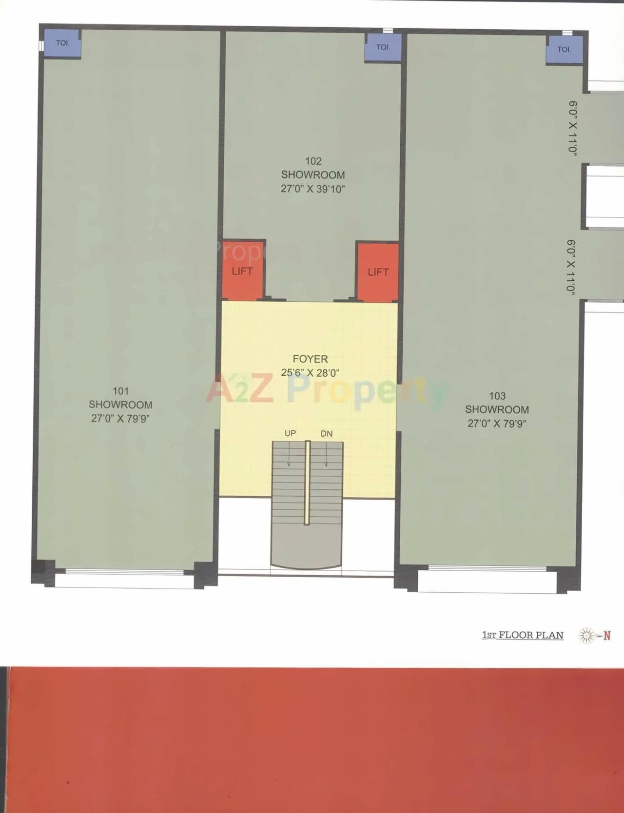 Layout of real estate project Swasthi Business Center located at Nikol, Ahmedabad, Gujarat