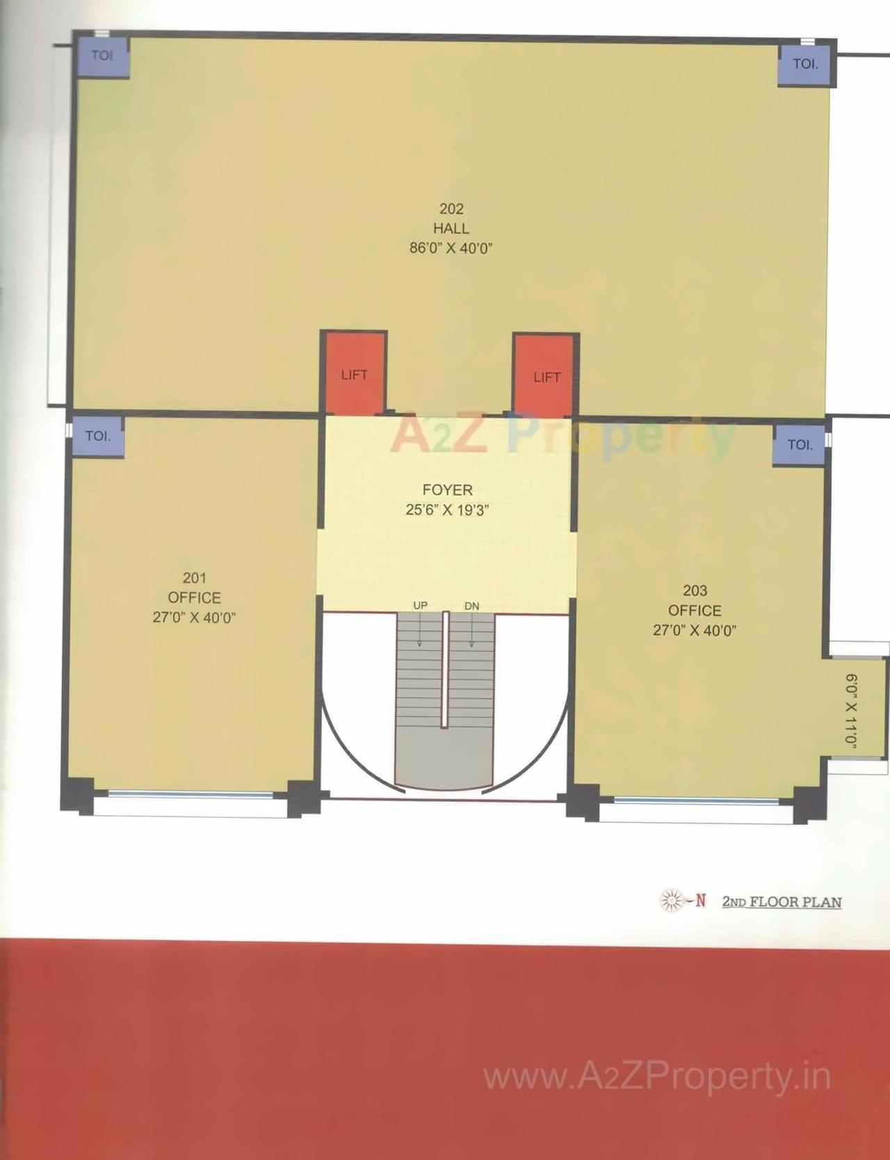 Layout of real estate project Swasthi Business Center located at Nikol, Ahmedabad, Gujarat