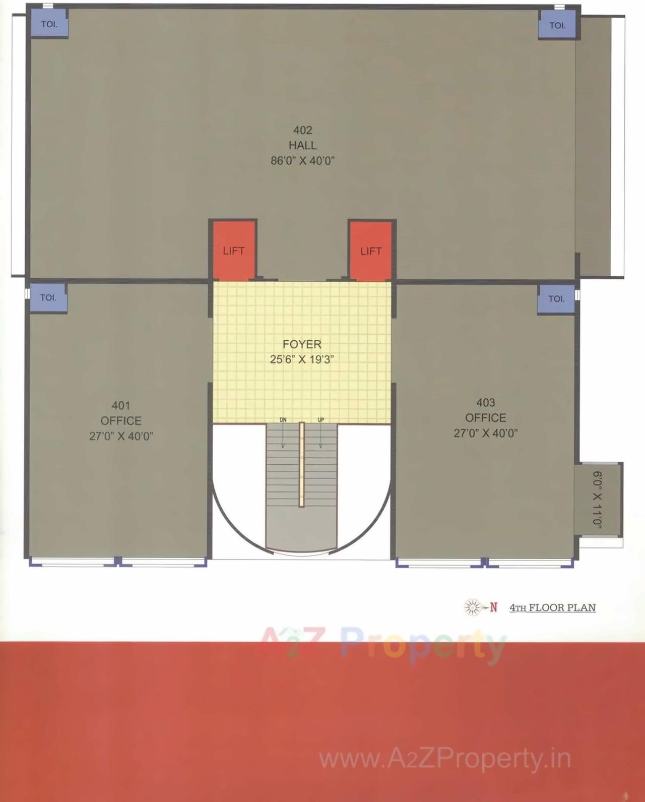 Layout of real estate project Swasthi Business Center located at Nikol, Ahmedabad, Gujarat