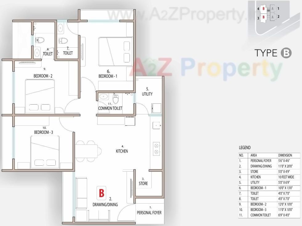 Layout of real estate project Swasthi located at Shilaj, Ahmedabad, Gujarat
