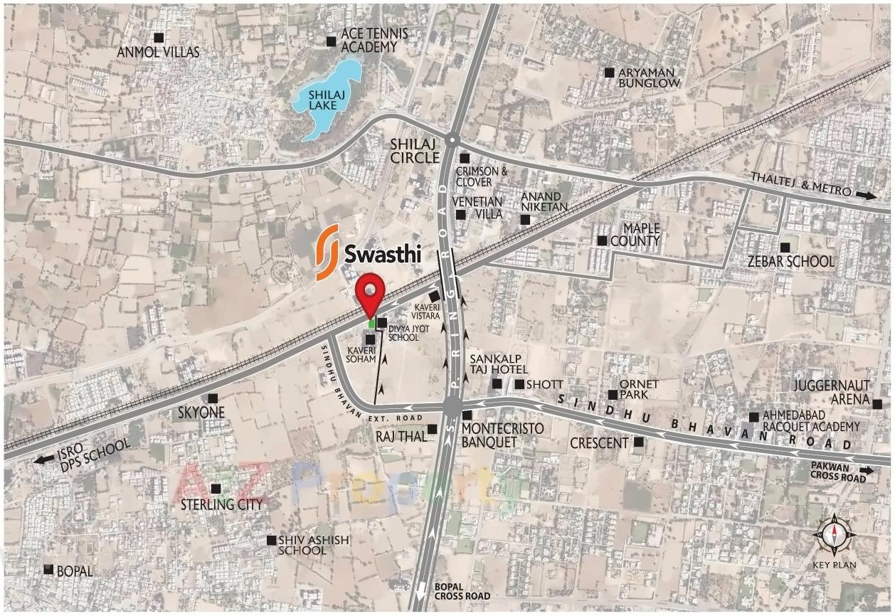 of real estate project Swasthi located at Shilaj, Ahmedabad, Gujarat