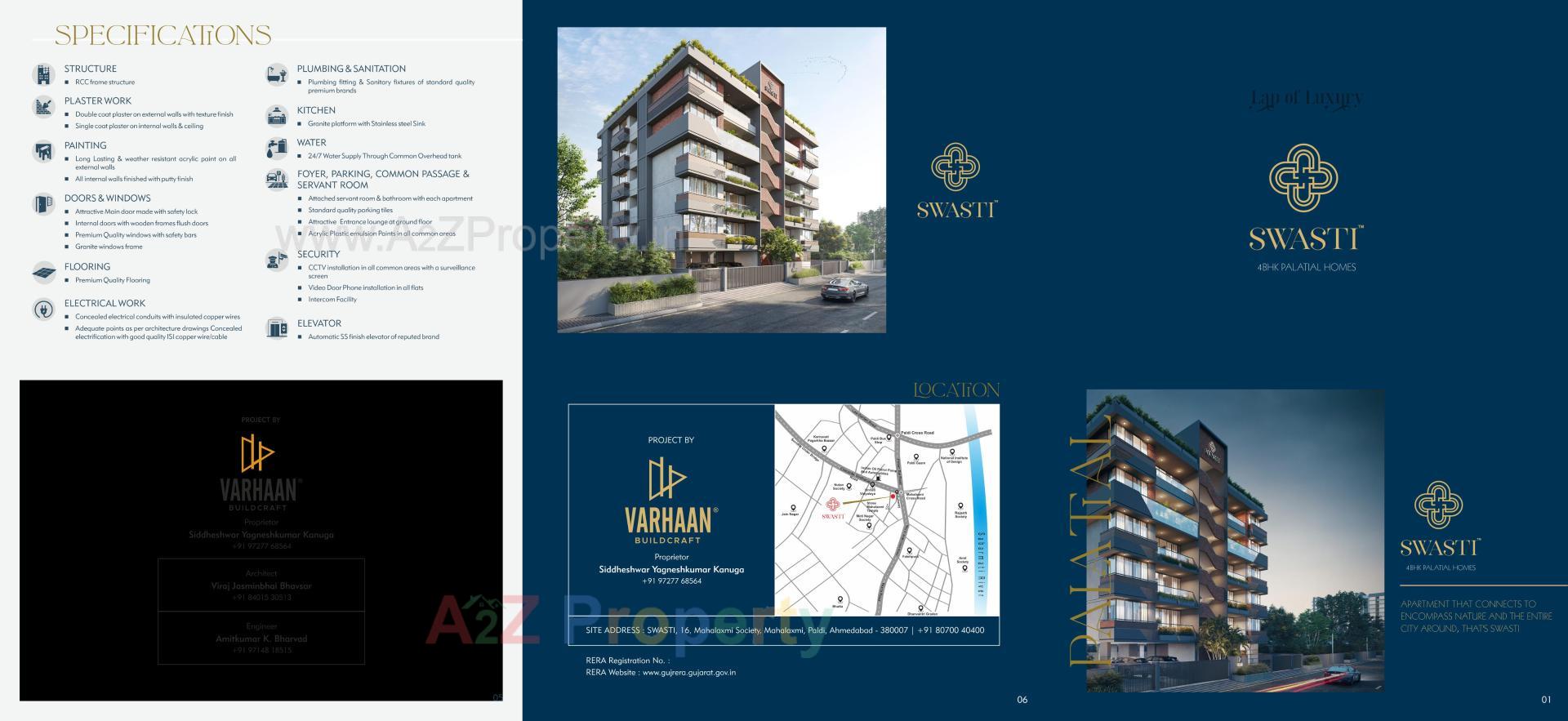  of real estate project Swasti located at Kochrab, Ahmedabad, Gujarat