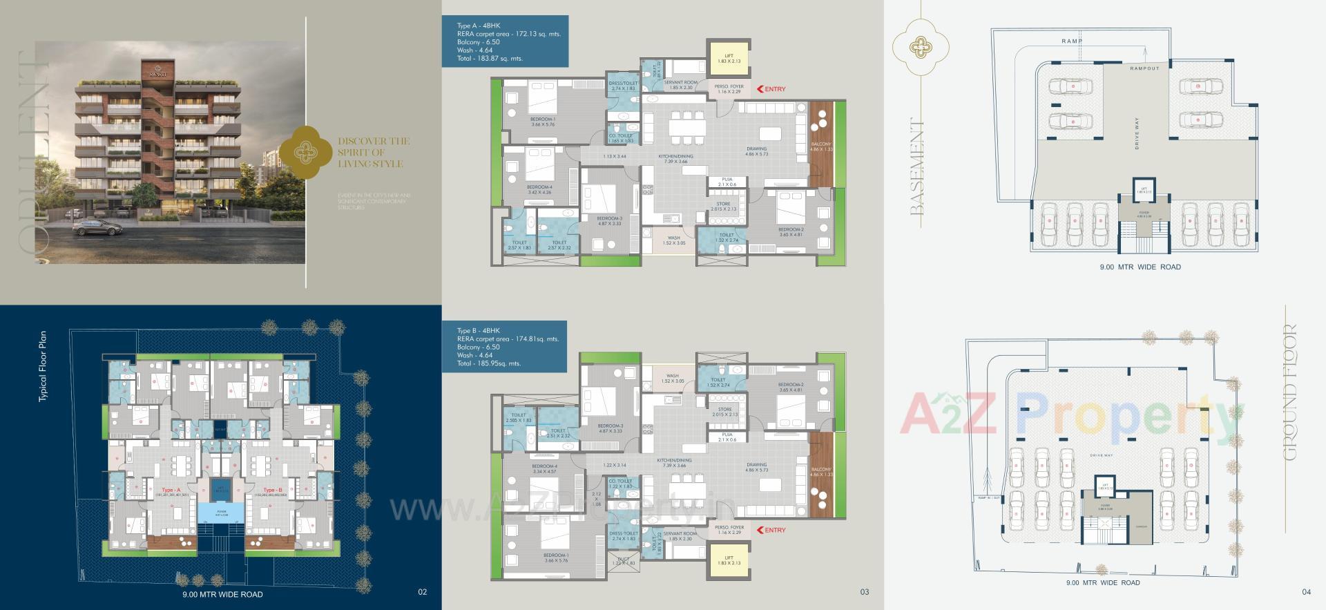 Layout of real estate project Swasti located at Kochrab, Ahmedabad, Gujarat