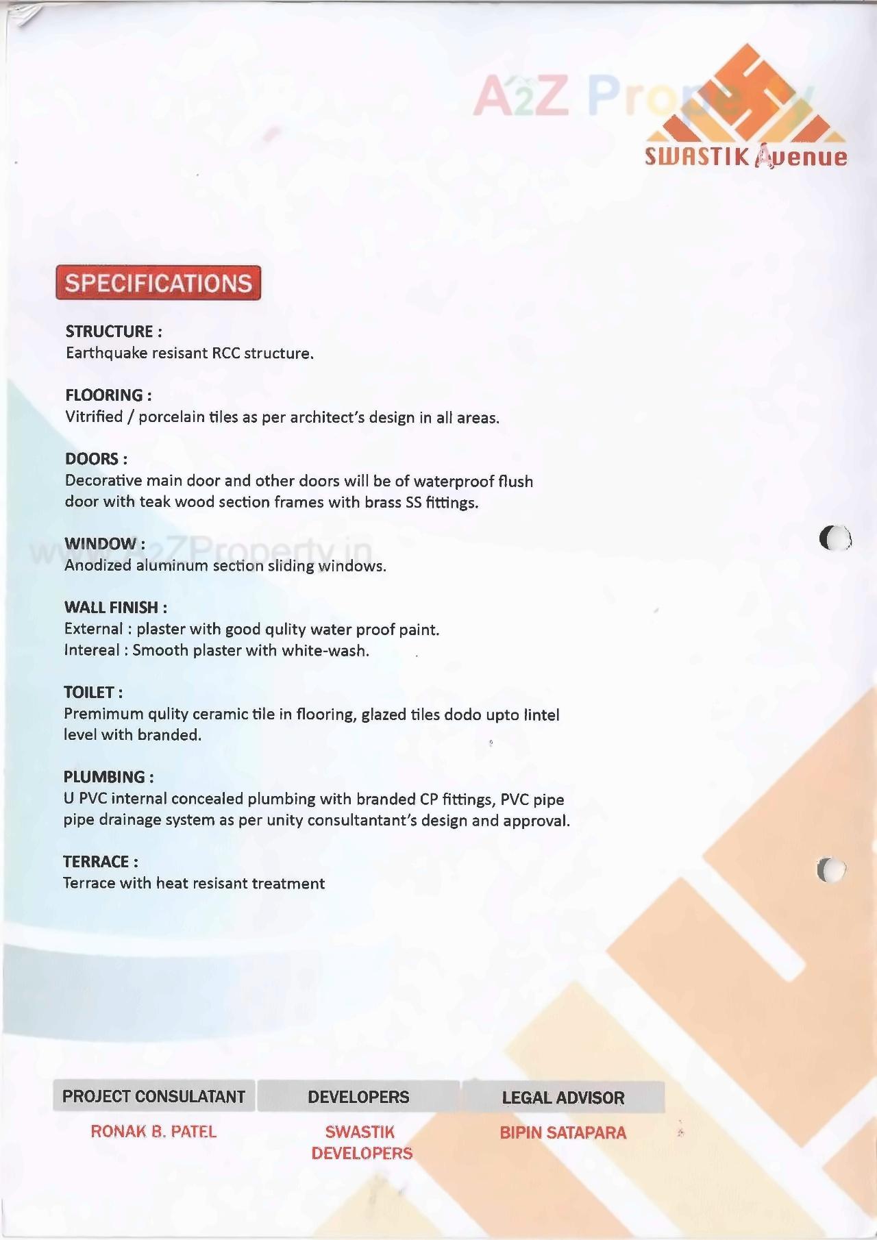  of real estate project Swastik Avenue located at Bopal, Ahmedabad, Gujarat