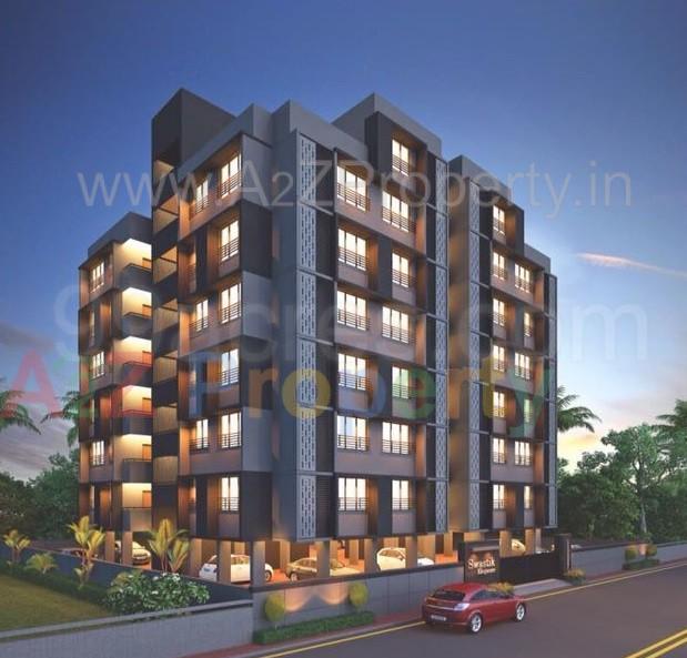 3D Elevation of real estate project Swastik Elegance located at Tragad, Ahmedabad, Gujarat