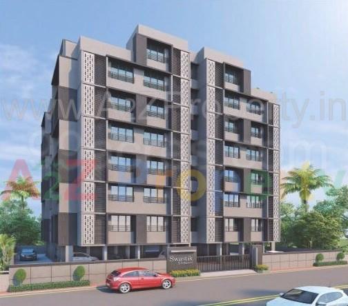 3D Elevation of real estate project Swastik Elegance located at Tragad, Ahmedabad, Gujarat
