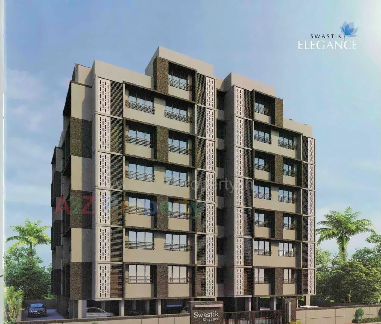 3D Elevation of real estate project Swastik Elegance located at Tragad, Ahmedabad, Gujarat