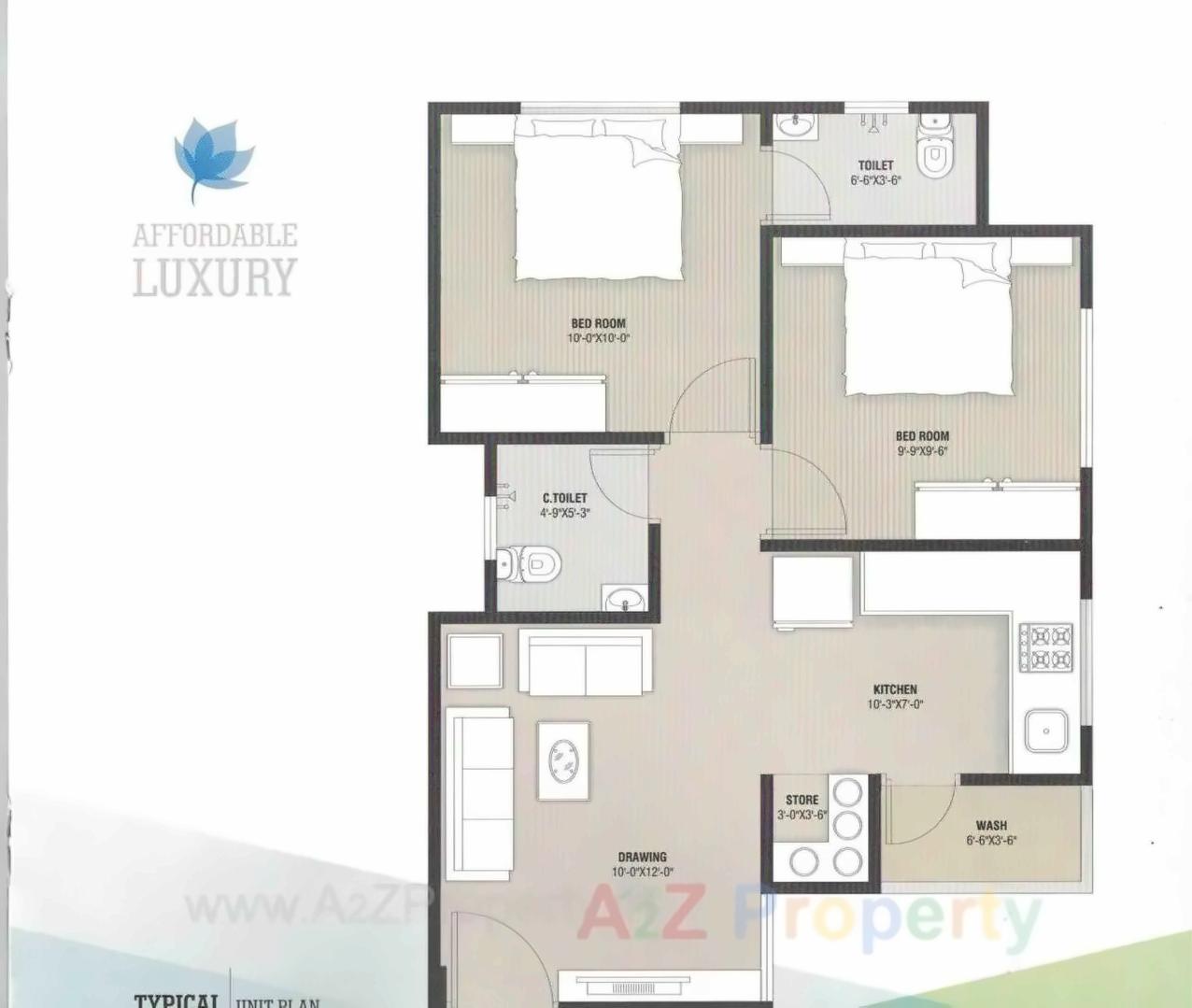 Layout of real estate project Swastik Elegance located at Tragad, Ahmedabad, Gujarat