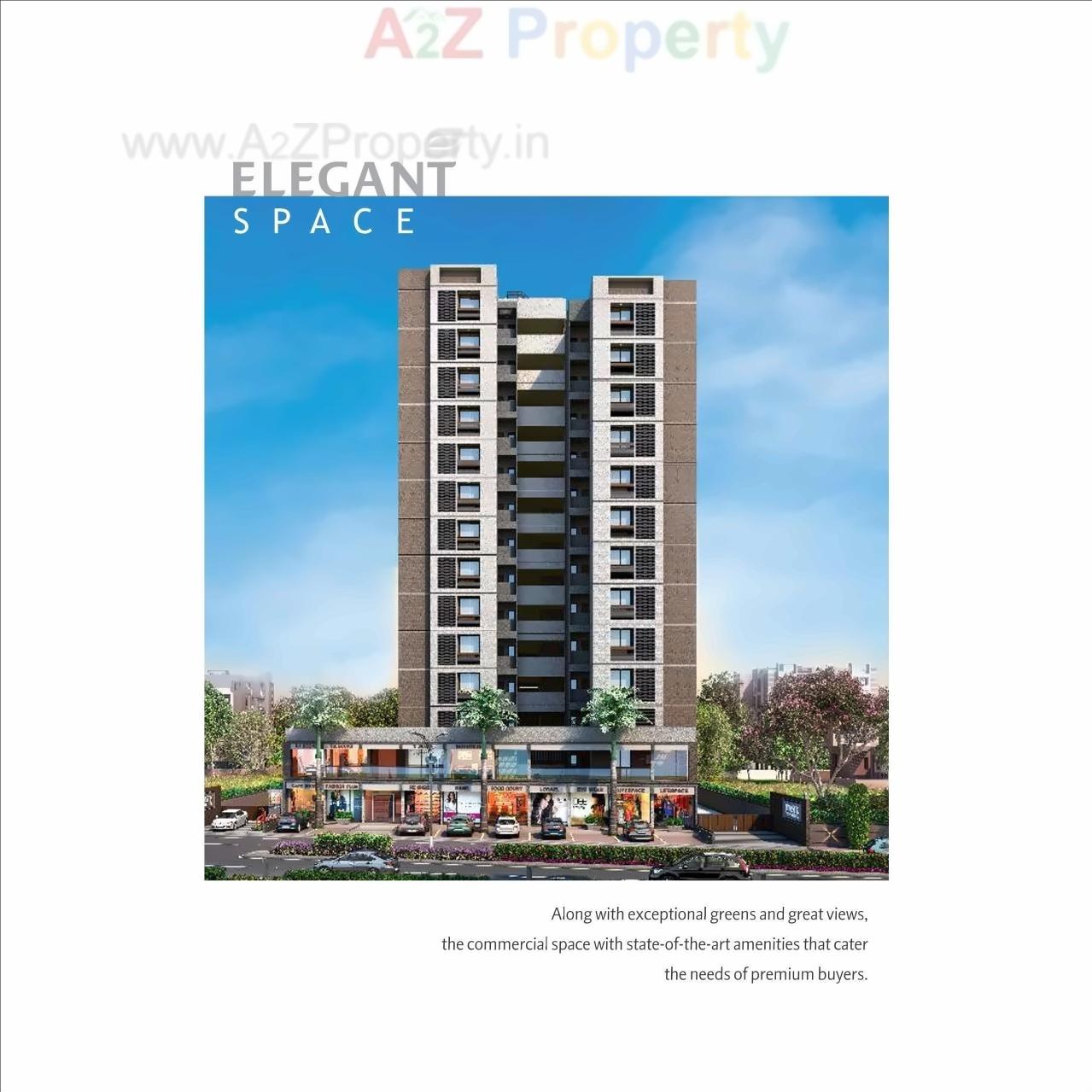 3D Elevation of real estate project Swastik Eminence located at Ghuma, Ahmedabad, Gujarat