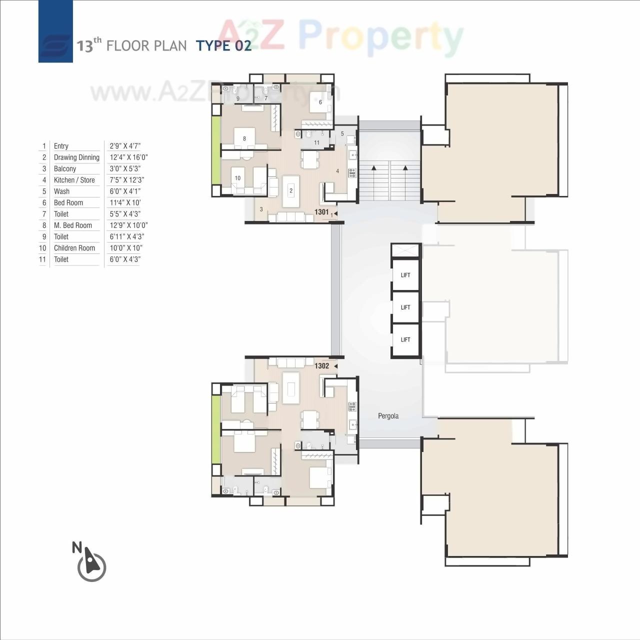 Layout of real estate project Swastik Eminence located at Ghuma, Ahmedabad, Gujarat