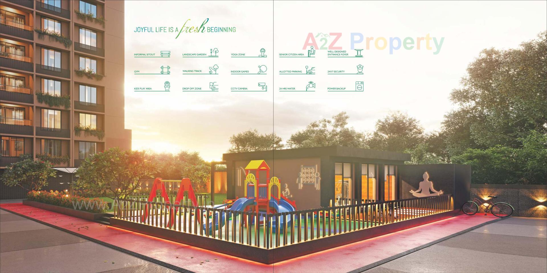 3D Elevation of real estate project Swastik Greens located at Ghuma, Ahmedabad, Gujarat