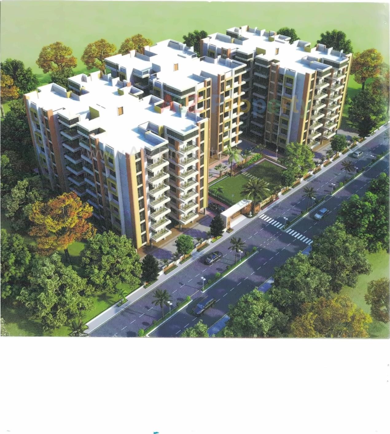 3D Elevation of real estate project Swastik Harmony located at Nikol, Ahmedabad, Gujarat