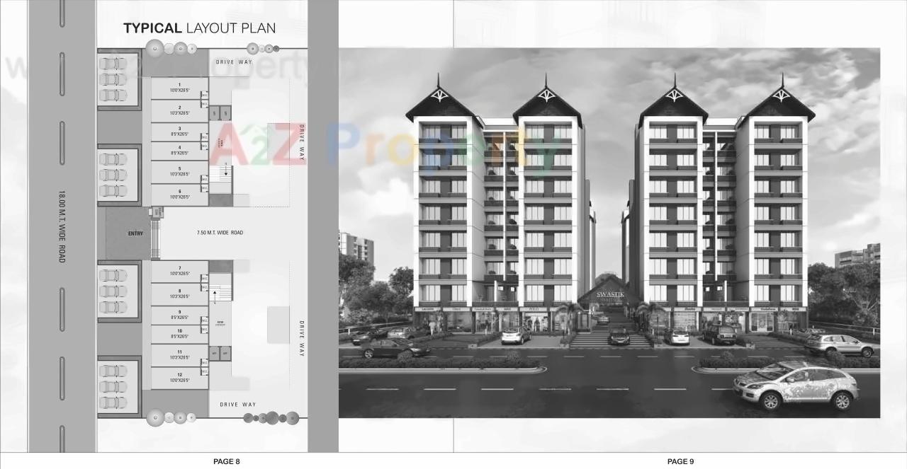 Layout of real estate project Swastik Heritage located at Singrva, Ahmedabad, Gujarat