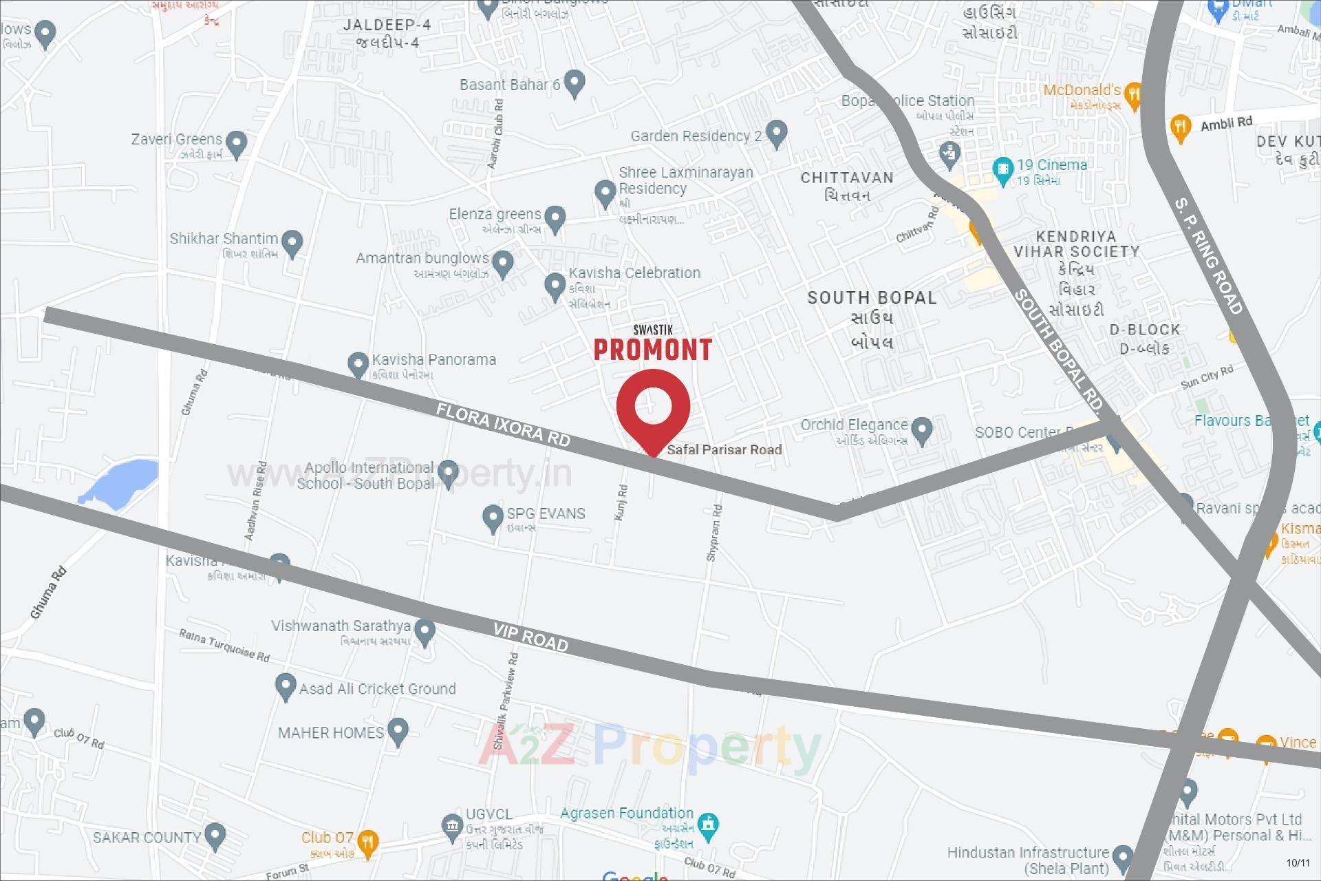  of real estate project Swastik Promont located at Ghuma, Ahmedabad, Gujarat