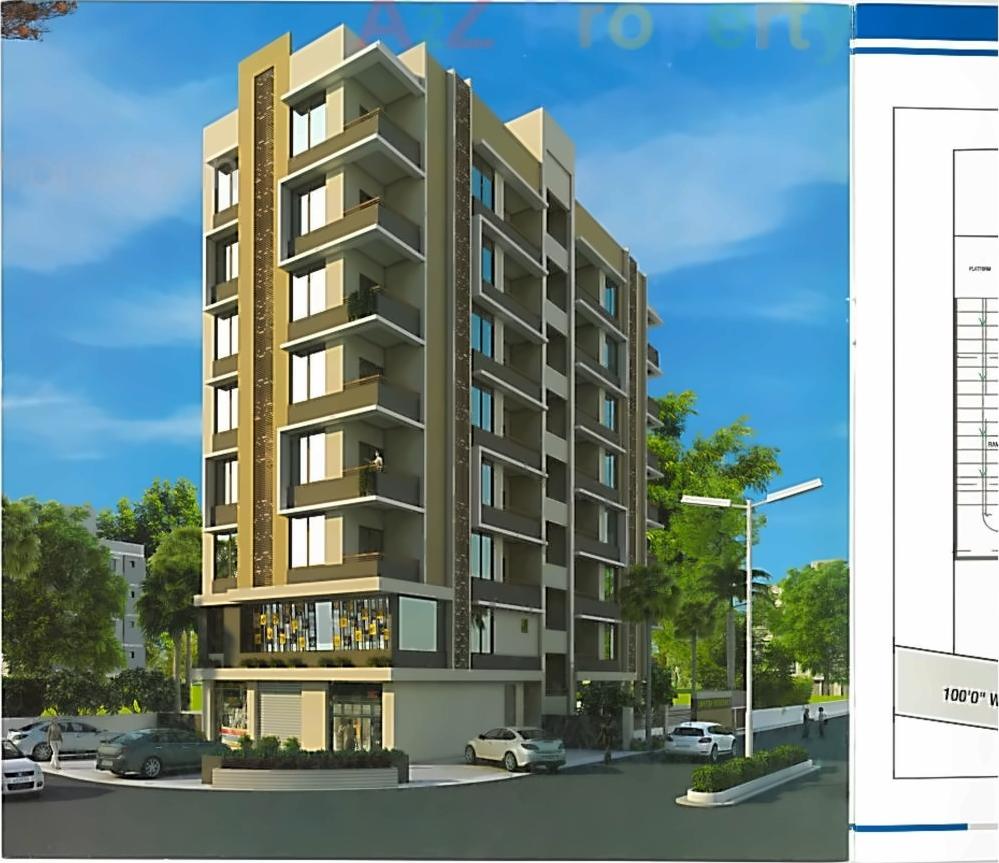 3D Elevation of real estate project Swastik Residency located at Naroda, Ahmedabad, Gujarat