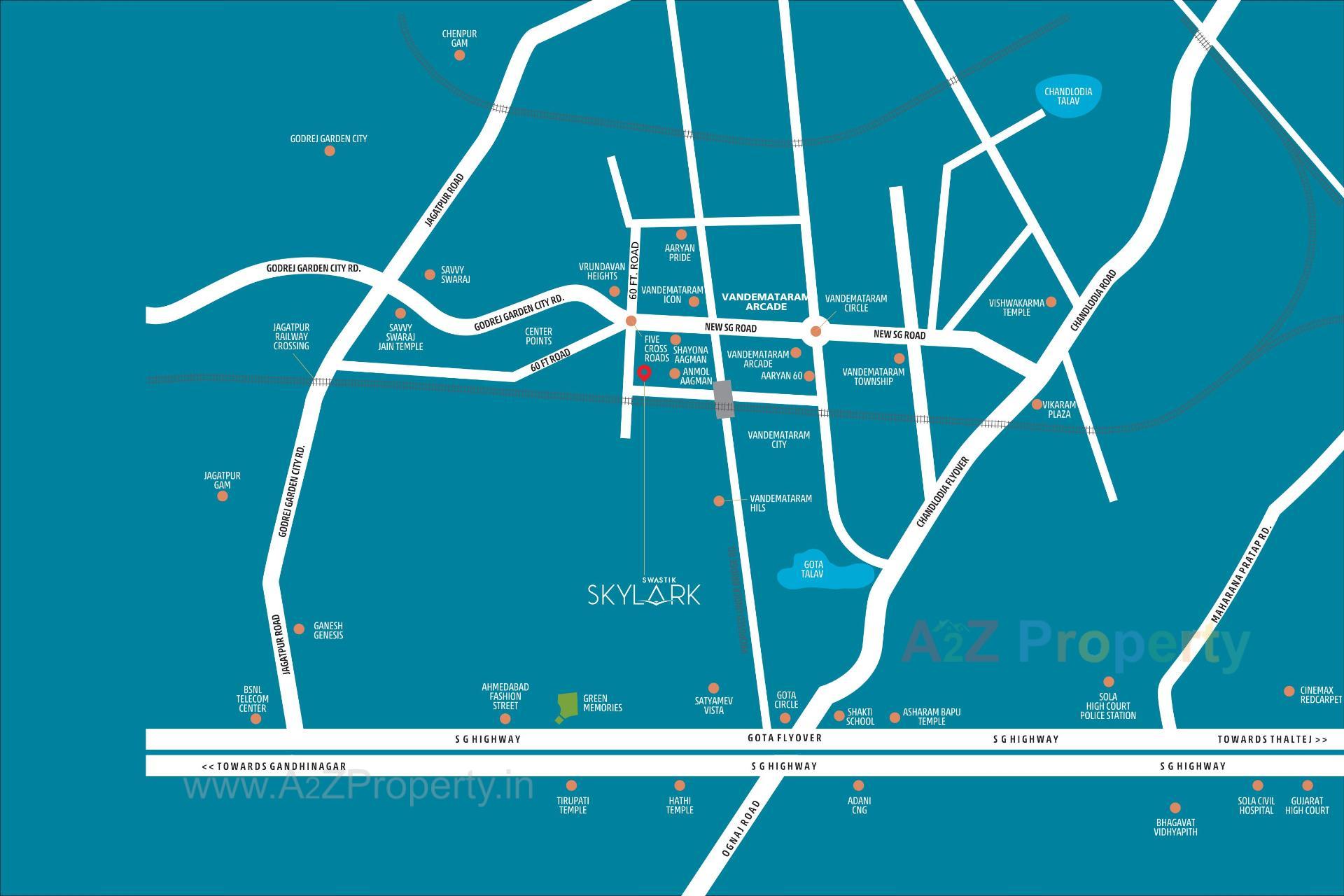  of real estate project Swastik Skylark located at Gota, Ahmedabad, Gujarat