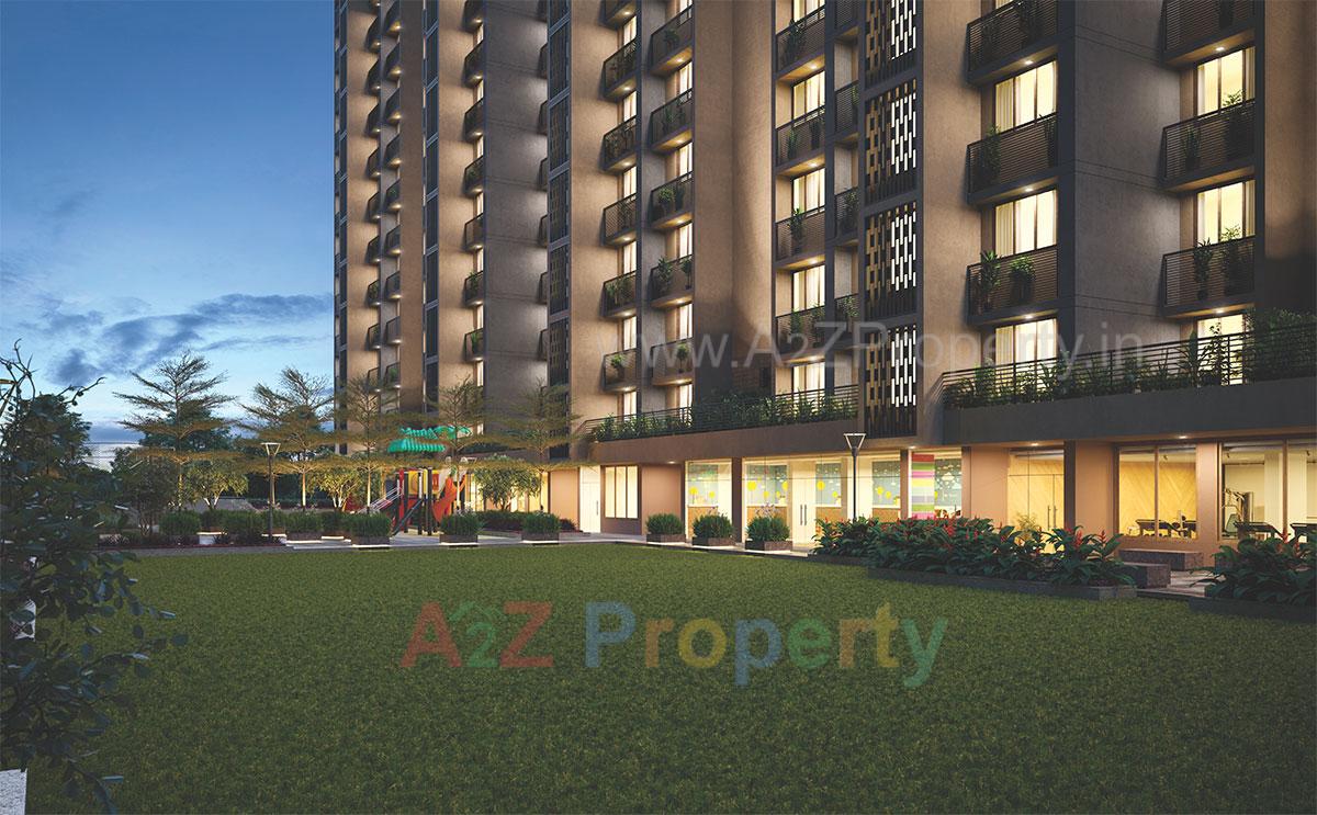 3D Elevation of real estate project Swati Chrysantha located at Shela, Ahmedabad, Gujarat