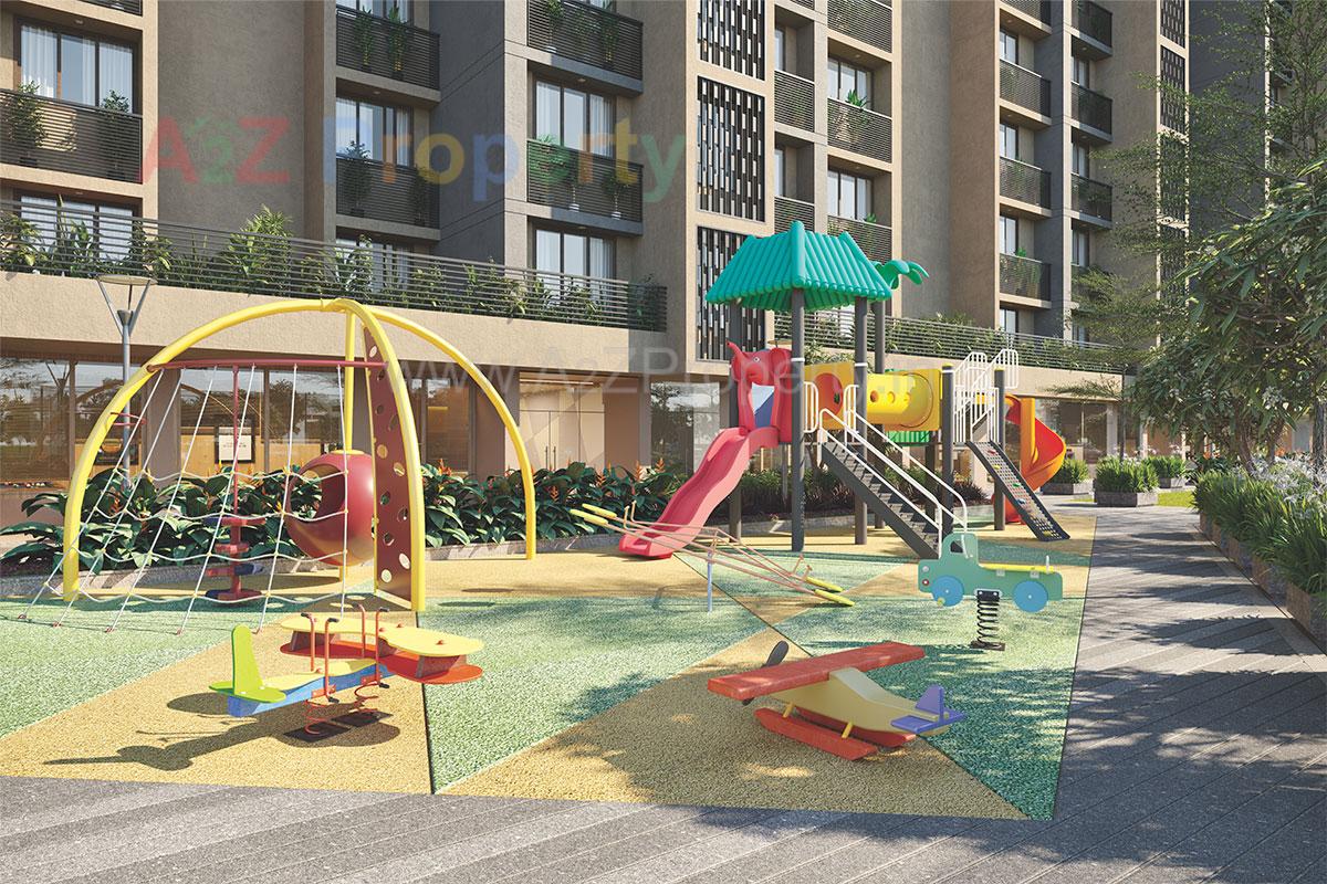 3D Elevation of real estate project Swati Chrysantha located at Shela, Ahmedabad, Gujarat