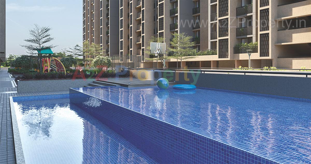 3D Elevation of real estate project Swati Chrysantha located at Shela, Ahmedabad, Gujarat