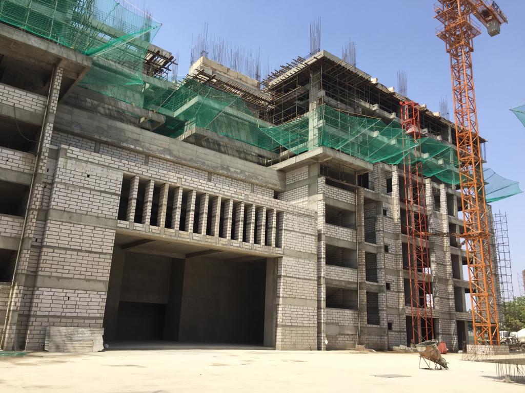 127579_const of real estate project Swati Crimson Clover located at Shilaj, Ahmedabad, Gujarat