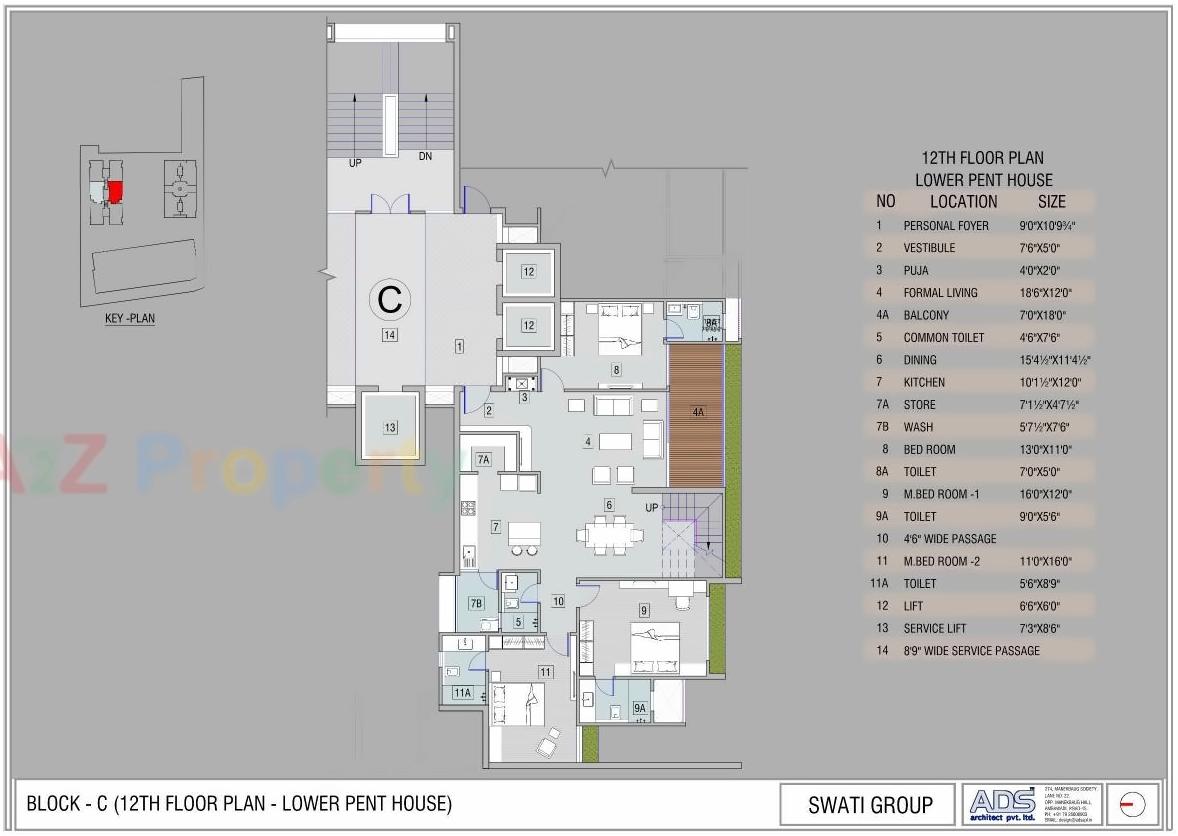 Layout of real estate project Swati Crimson Clover located at Shilaj, Ahmedabad, Gujarat