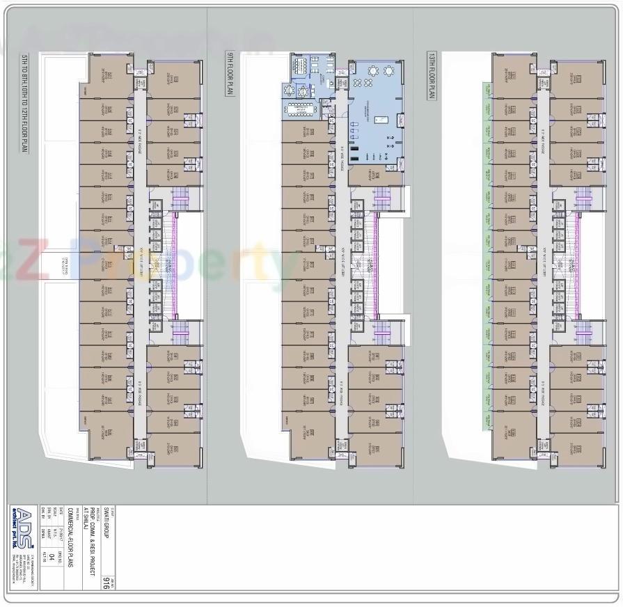Layout of real estate project Swati Crimson Clover located at Shilaj, Ahmedabad, Gujarat
