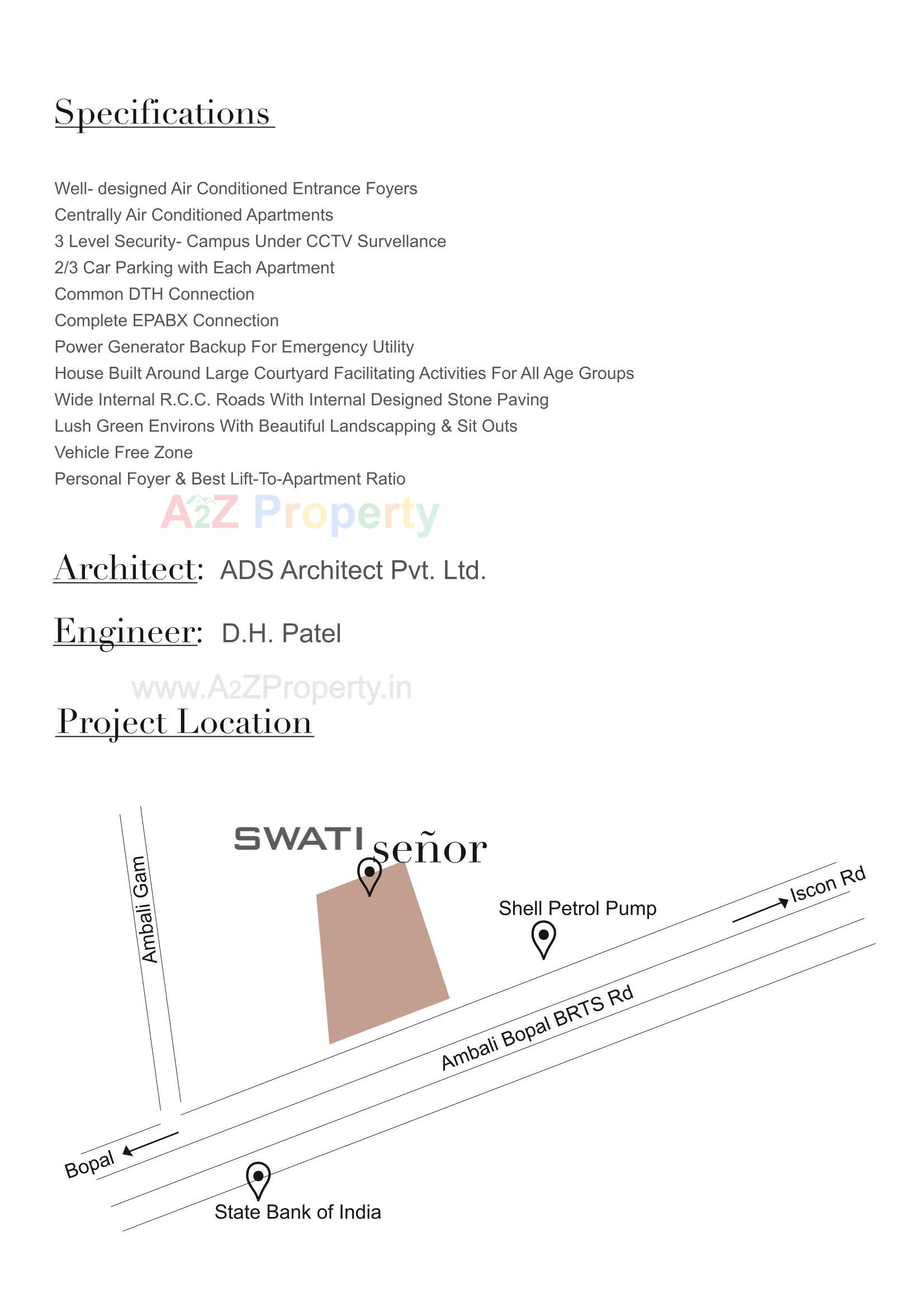  of real estate project Swati Senor located at Ambali, Ahmedabad, Gujarat