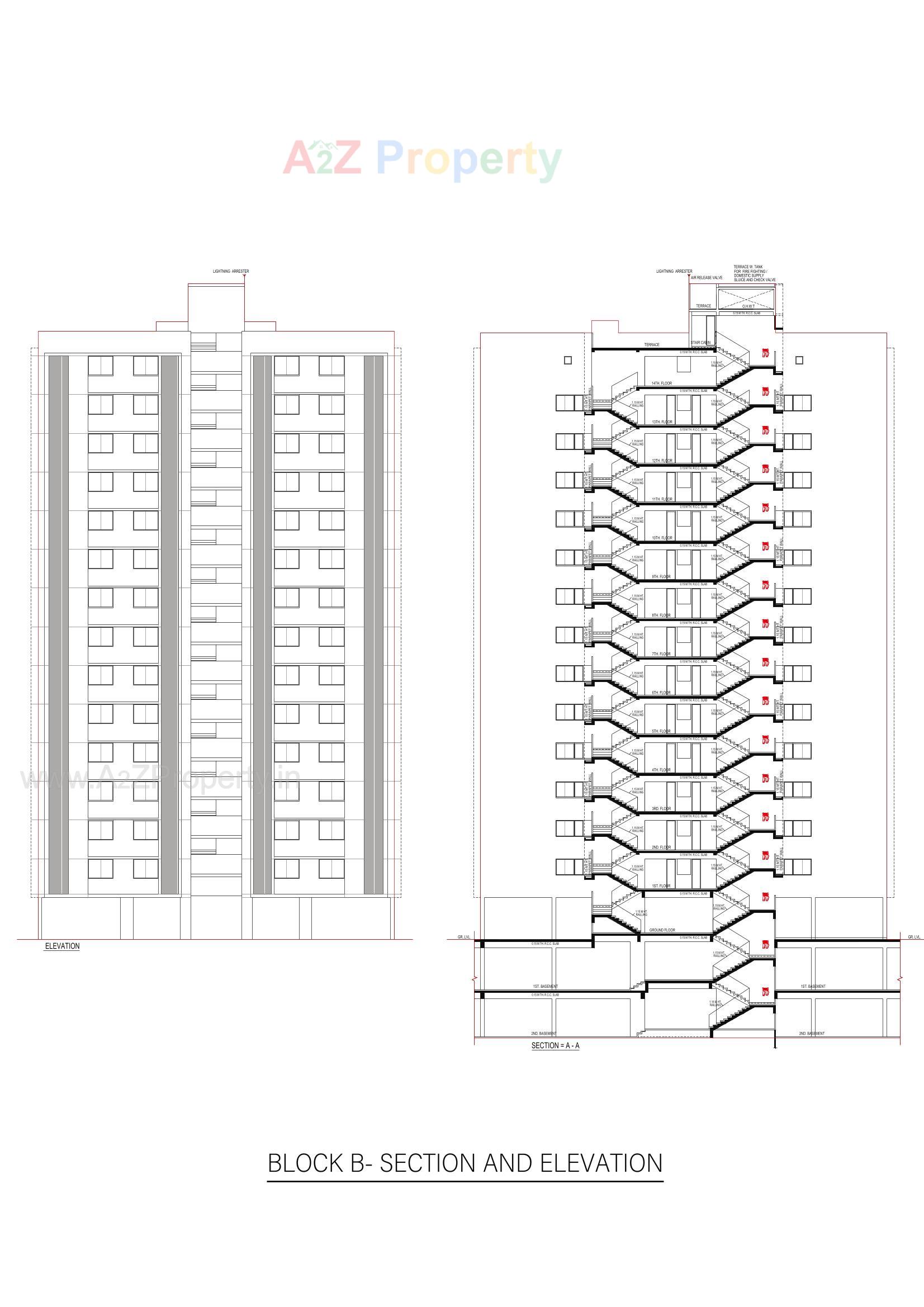 Layout of real estate project Swati Symphony located at Bodakdev, Ahmedabad, Gujarat