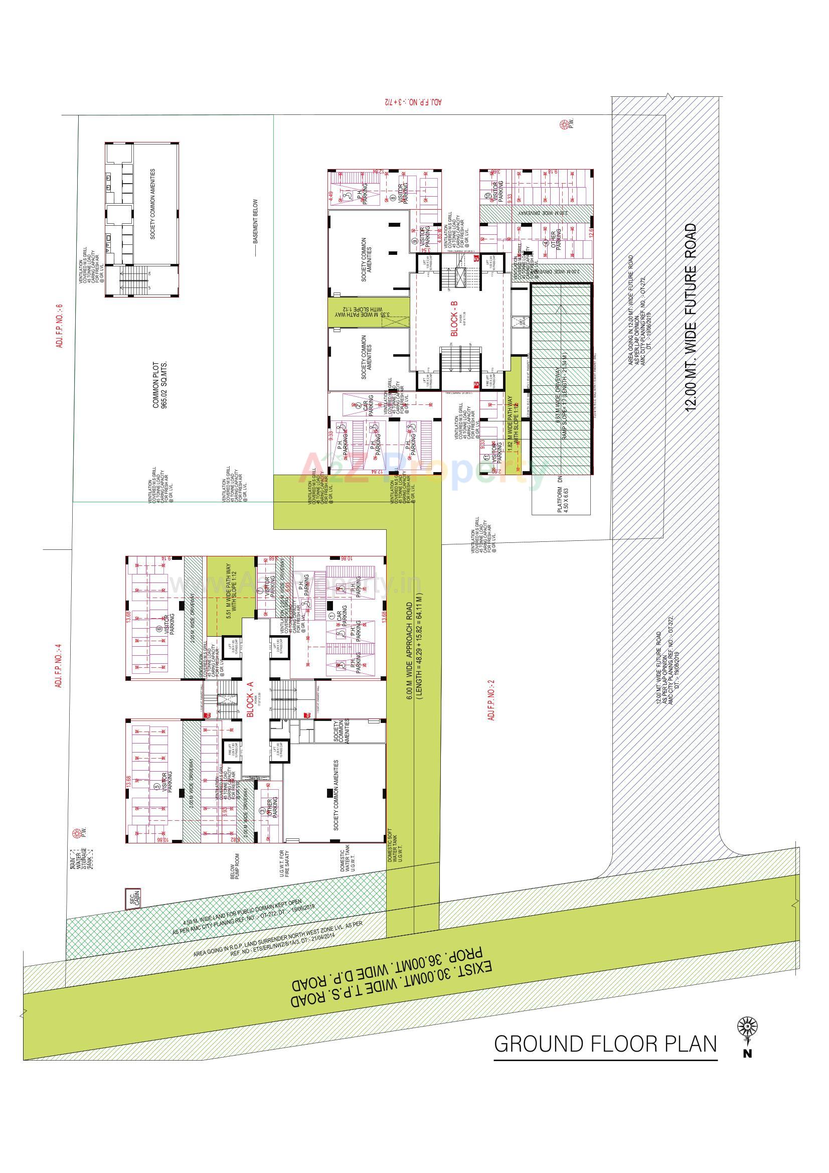 Layout of real estate project Swati Symphony located at Bodakdev, Ahmedabad, Gujarat