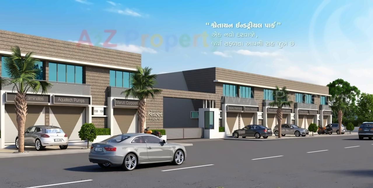 3D Elevation of real estate project Swetayan Industrial Park located at City, Ahmedabad, Gujarat