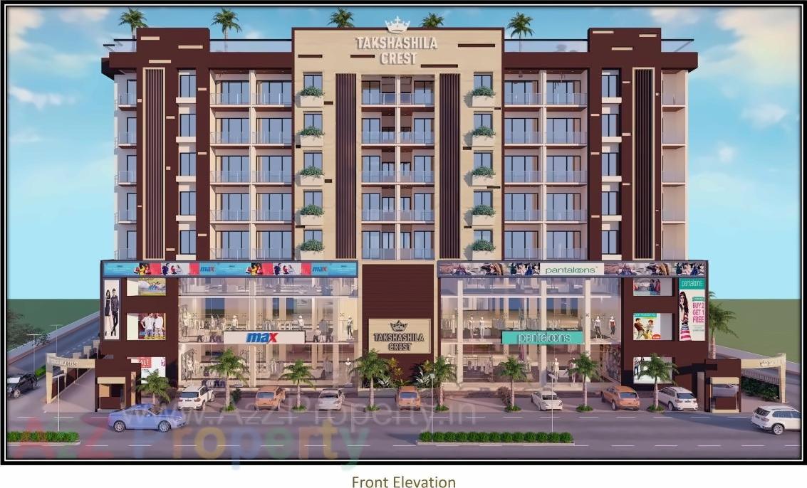 3D Elevation of real estate project Takshashila Crest located at Ahmedabad, Ahmedabad, Gujarat
