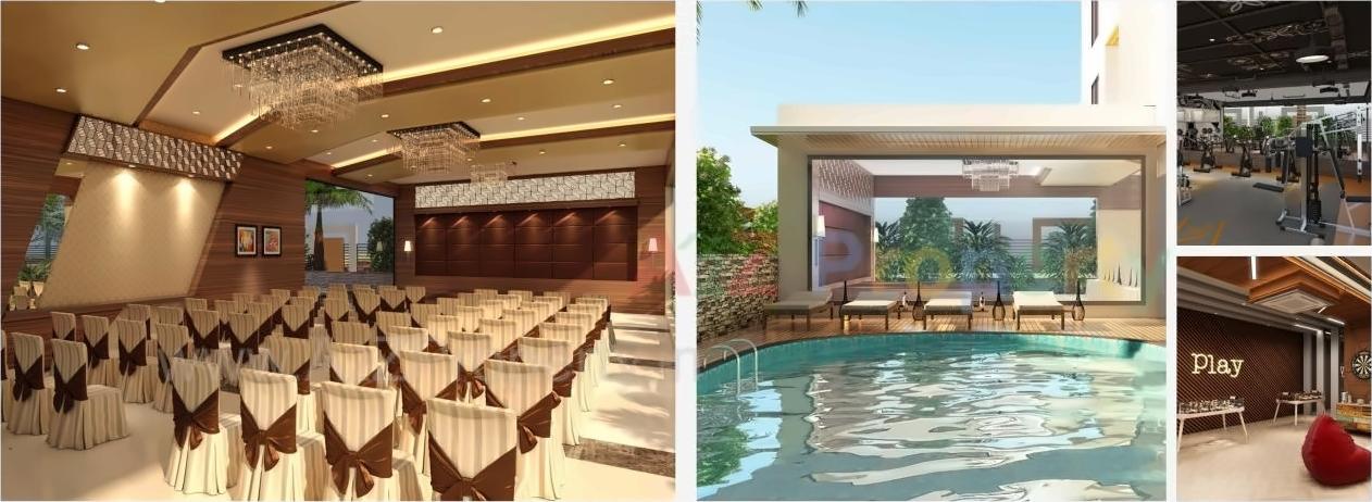 3D Elevation of real estate project Takshashila Elegna located at Chadavad, Ahmedabad, Gujarat