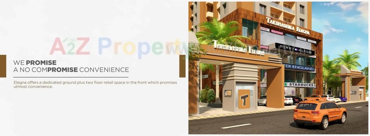 Layout of real estate project Takshashila Elegna located at Chadavad, Ahmedabad, Gujarat