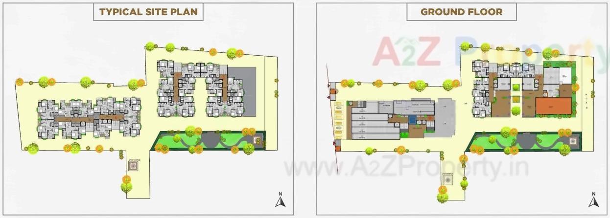 Layout of real estate project Takshashila Elegna located at Chadavad, Ahmedabad, Gujarat