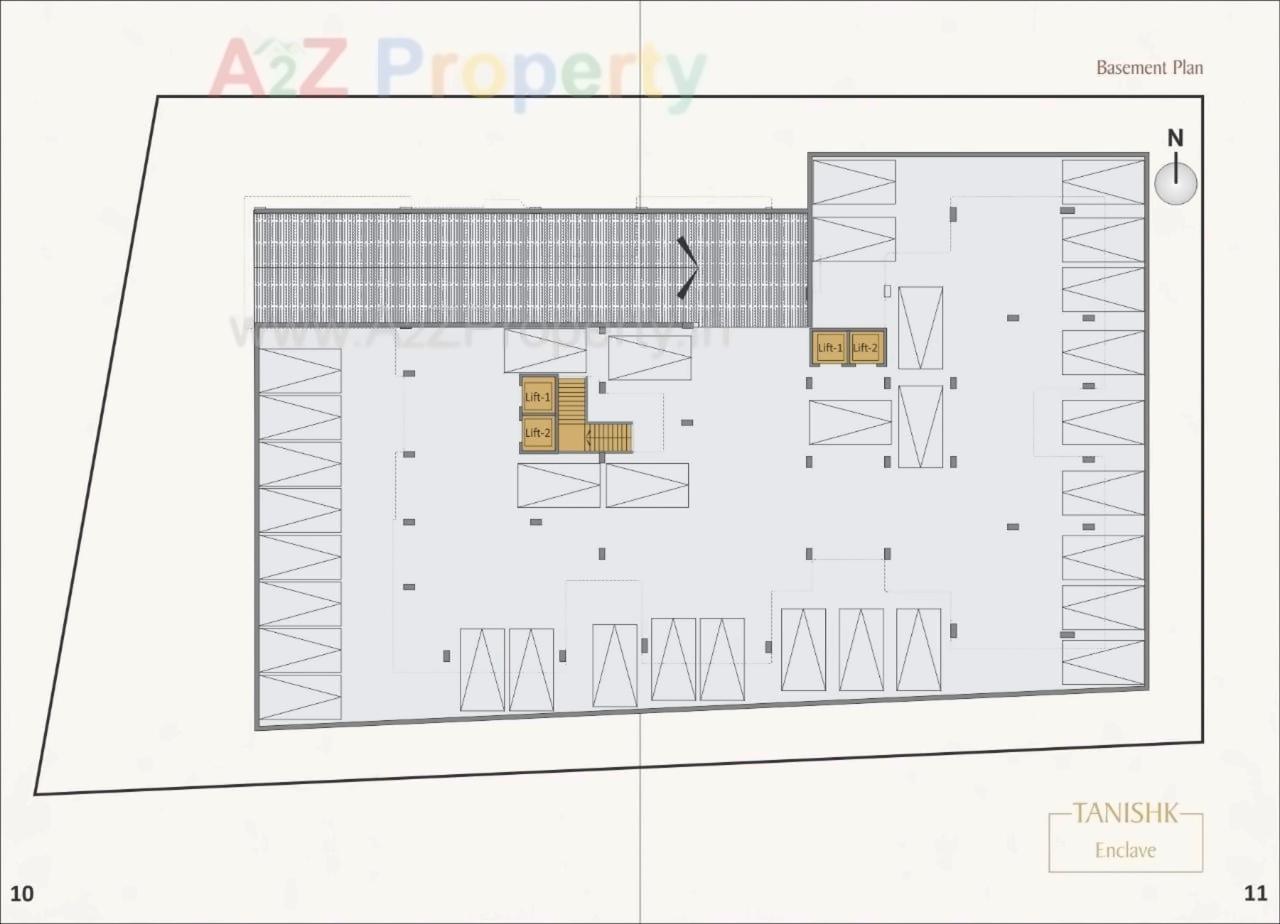 Layout of real estate project Tanishk Enclave located at Motera, Ahmedabad, Gujarat