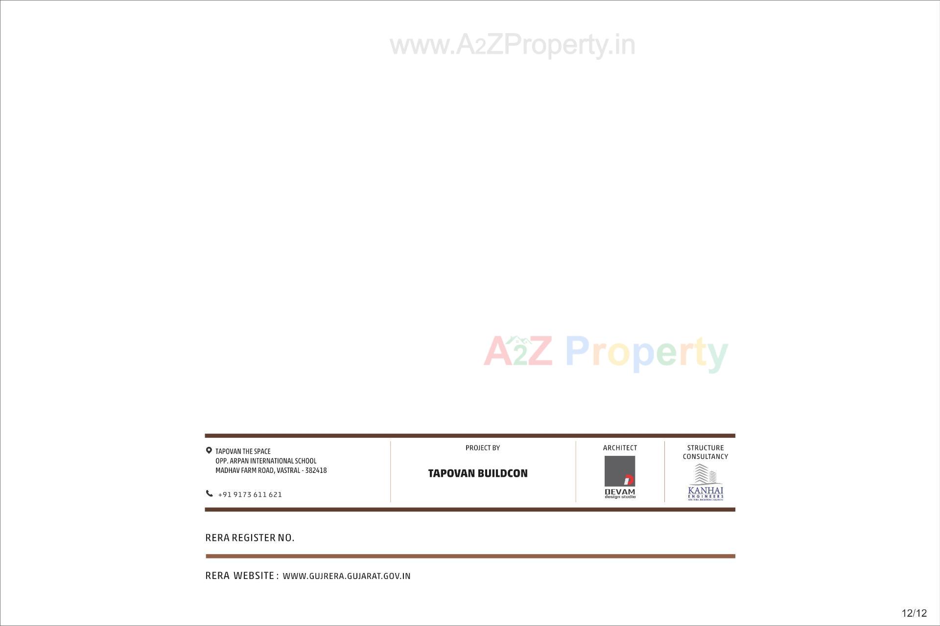  of real estate project Tapovan The Space located at Vastral, Ahmedabad, Gujarat