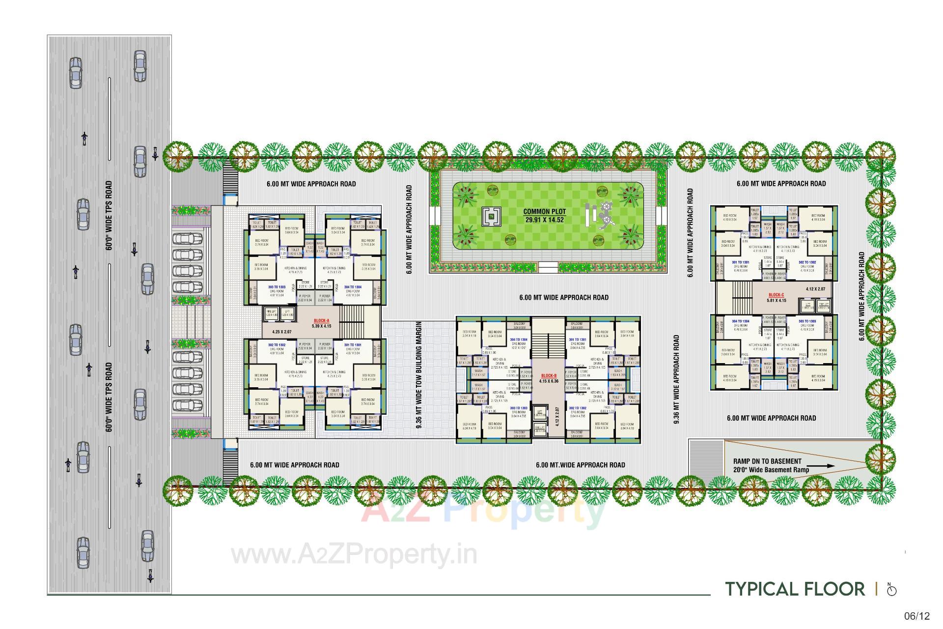Layout of real estate project Tapovan The Space located at Vastral, Ahmedabad, Gujarat